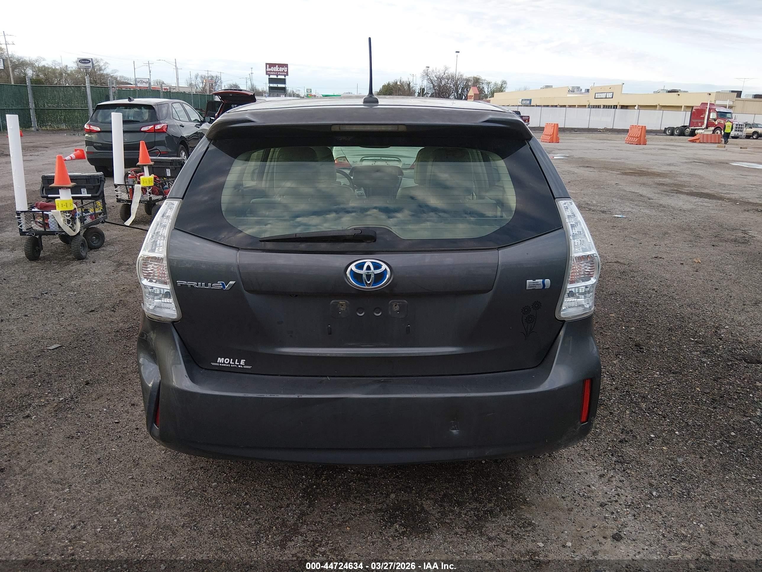 2012 Toyota Prius V Five Gray vin: JTDZN3EU7C3098355
