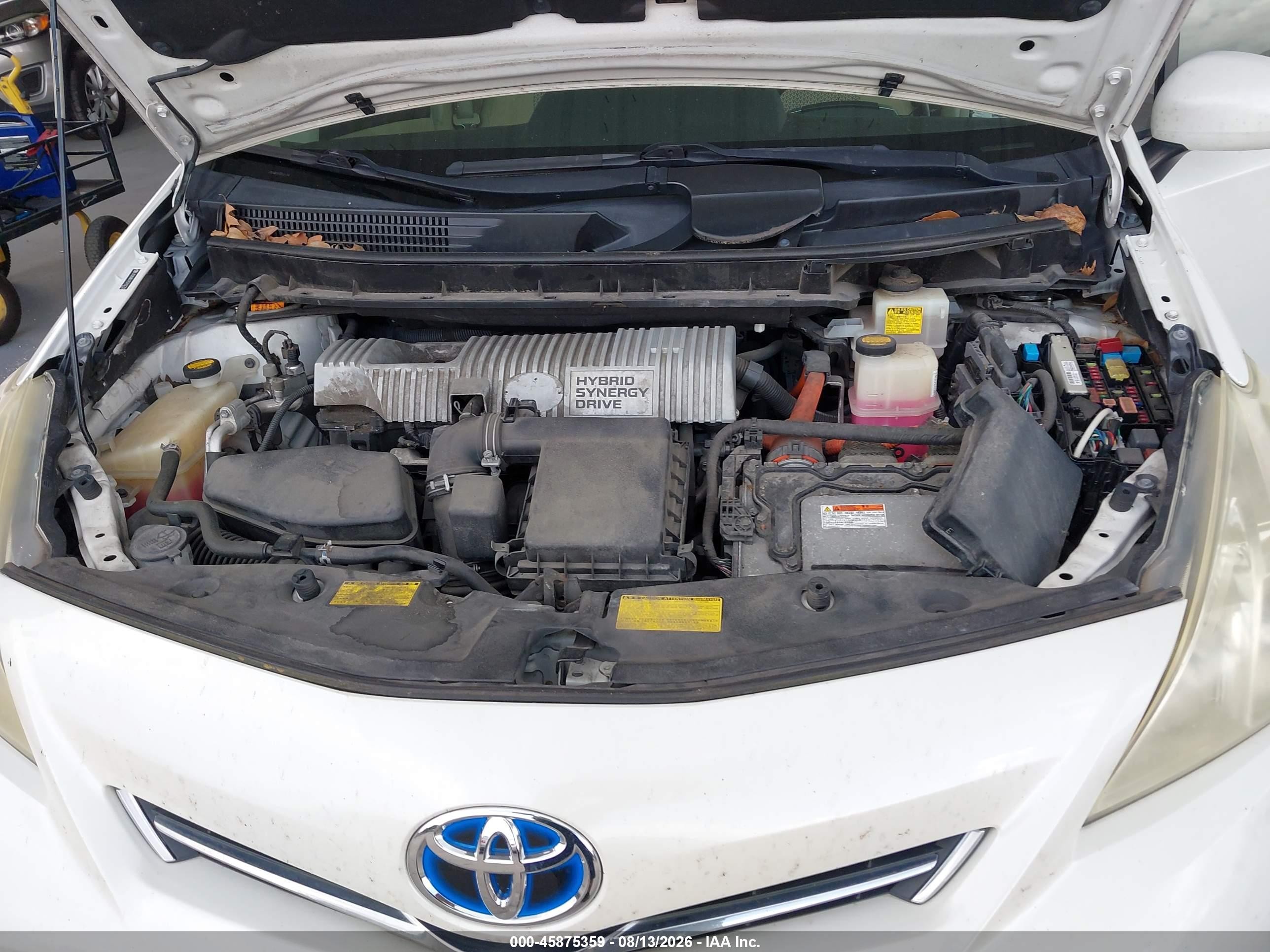 2012 Toyota Prius V Three White vin: JTDZN3EU7C3107703