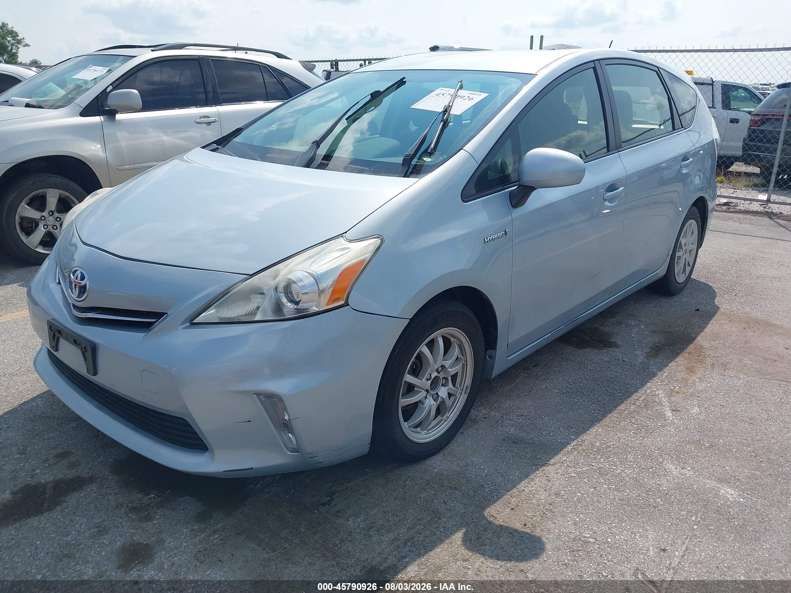 2012 Toyota Prius V Two Синий vin: JTDZN3EU7C3126848