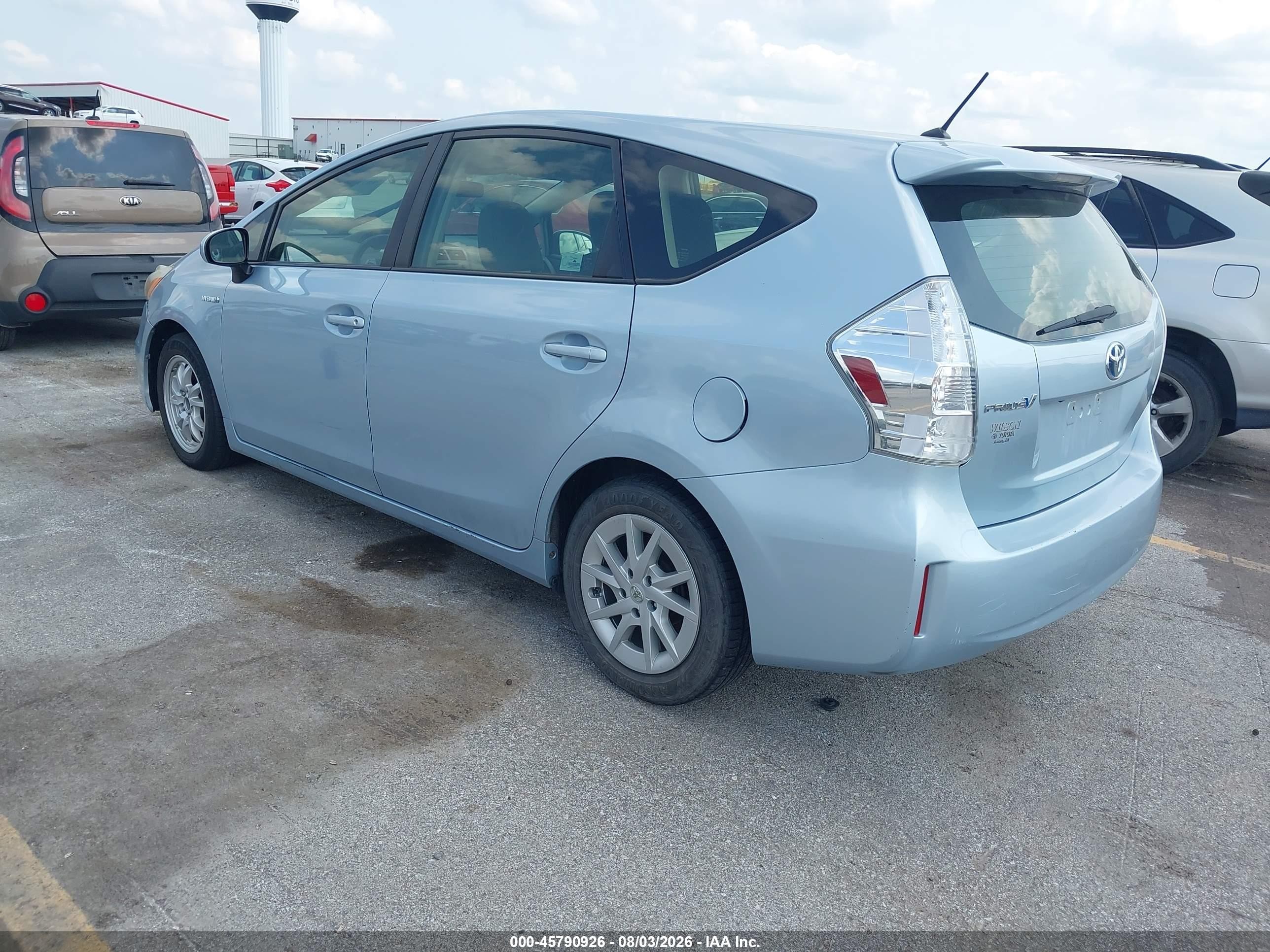 2012 Toyota Prius V Two Синий vin: JTDZN3EU7C3126848