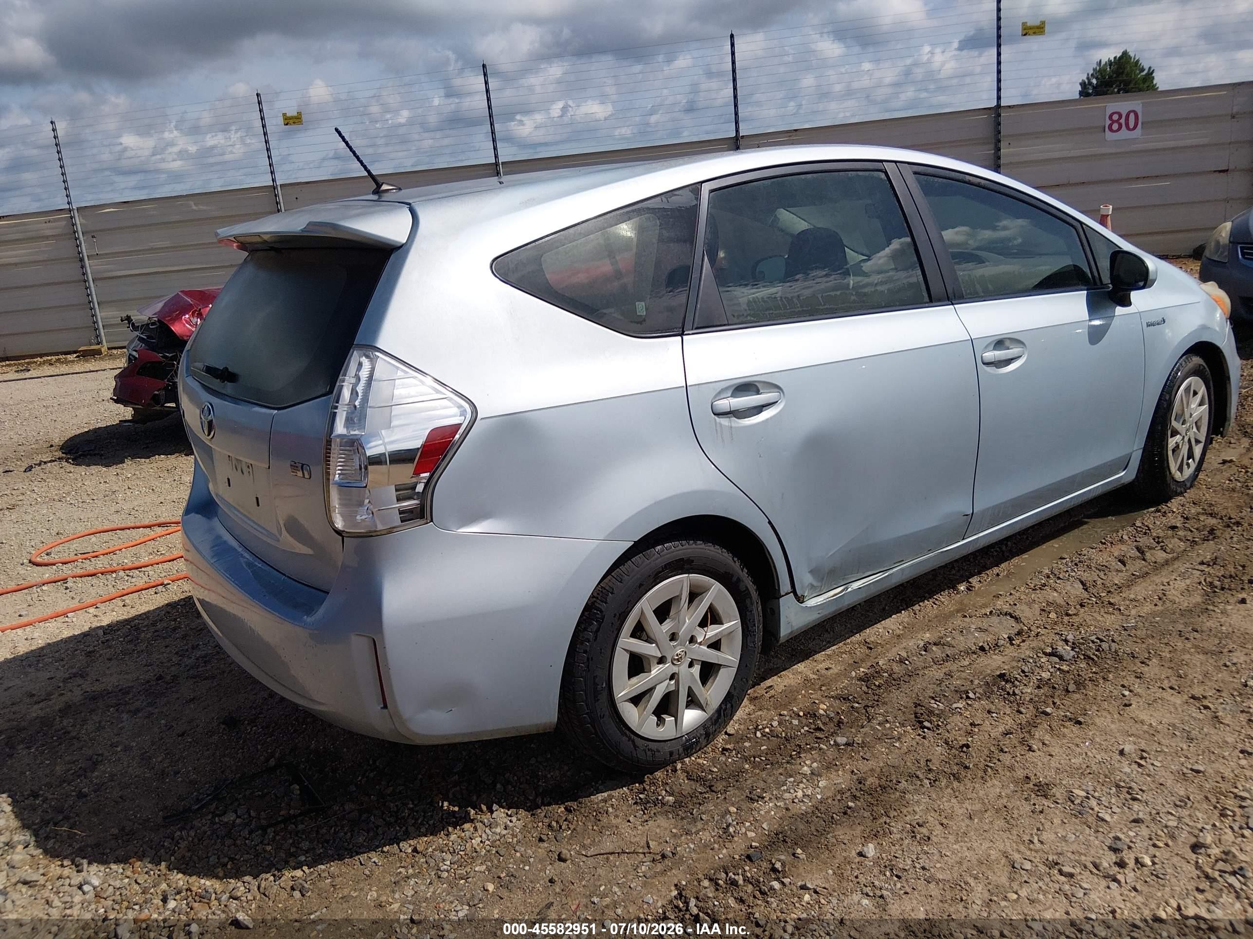 2012 Toyota Prius V Two Blue vin: JTDZN3EU7C3141124