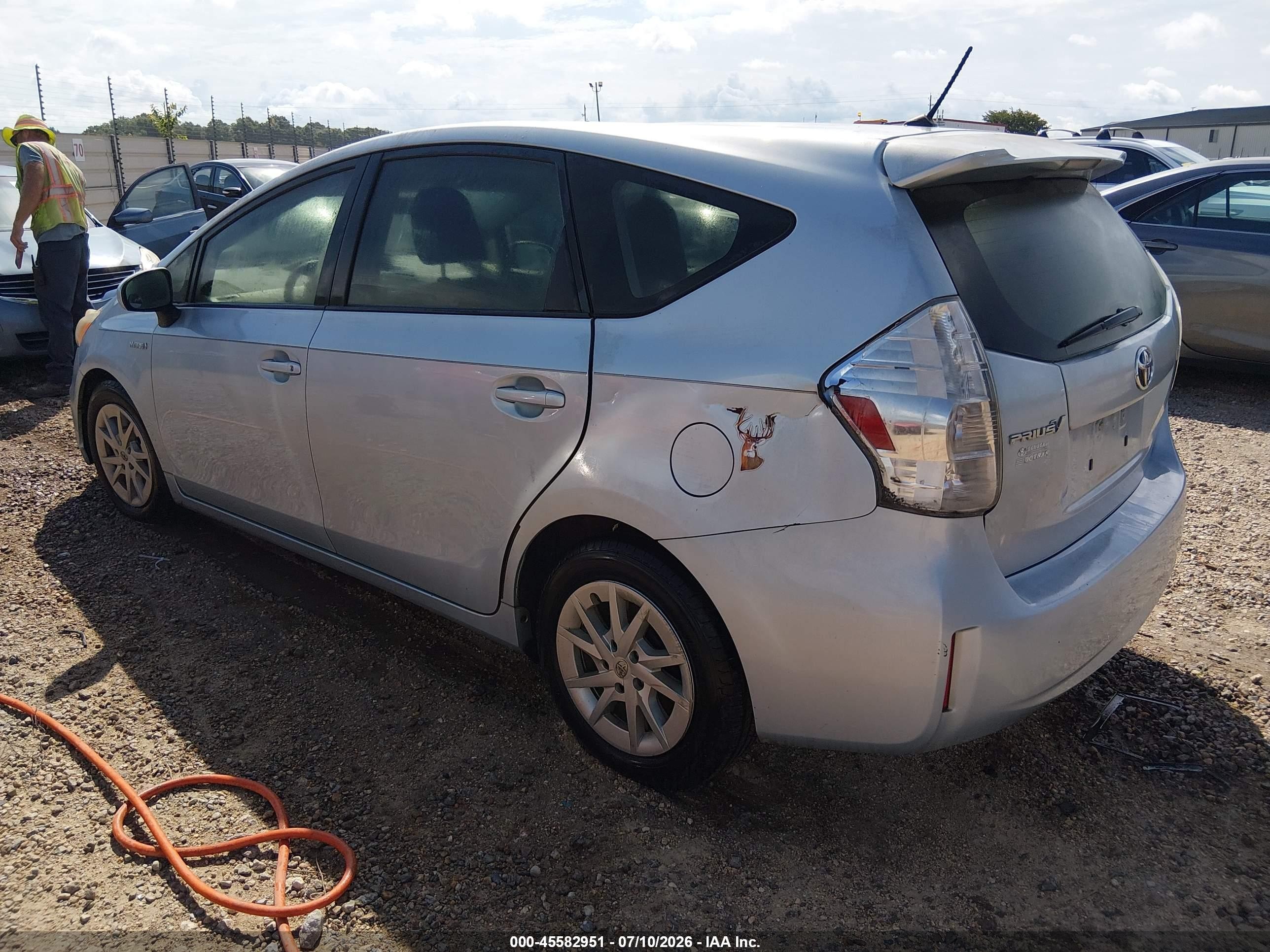 2012 Toyota Prius V Two Blue vin: JTDZN3EU7C3141124