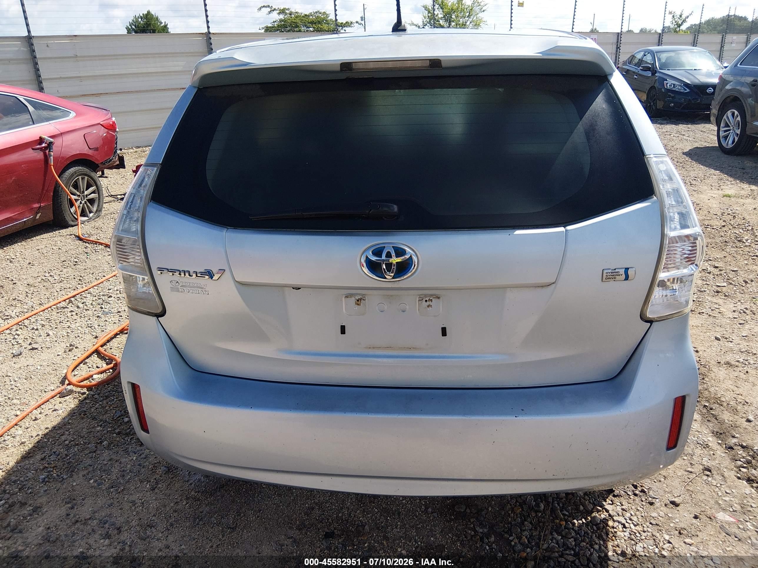 2012 Toyota Prius V Two Blue vin: JTDZN3EU7C3141124