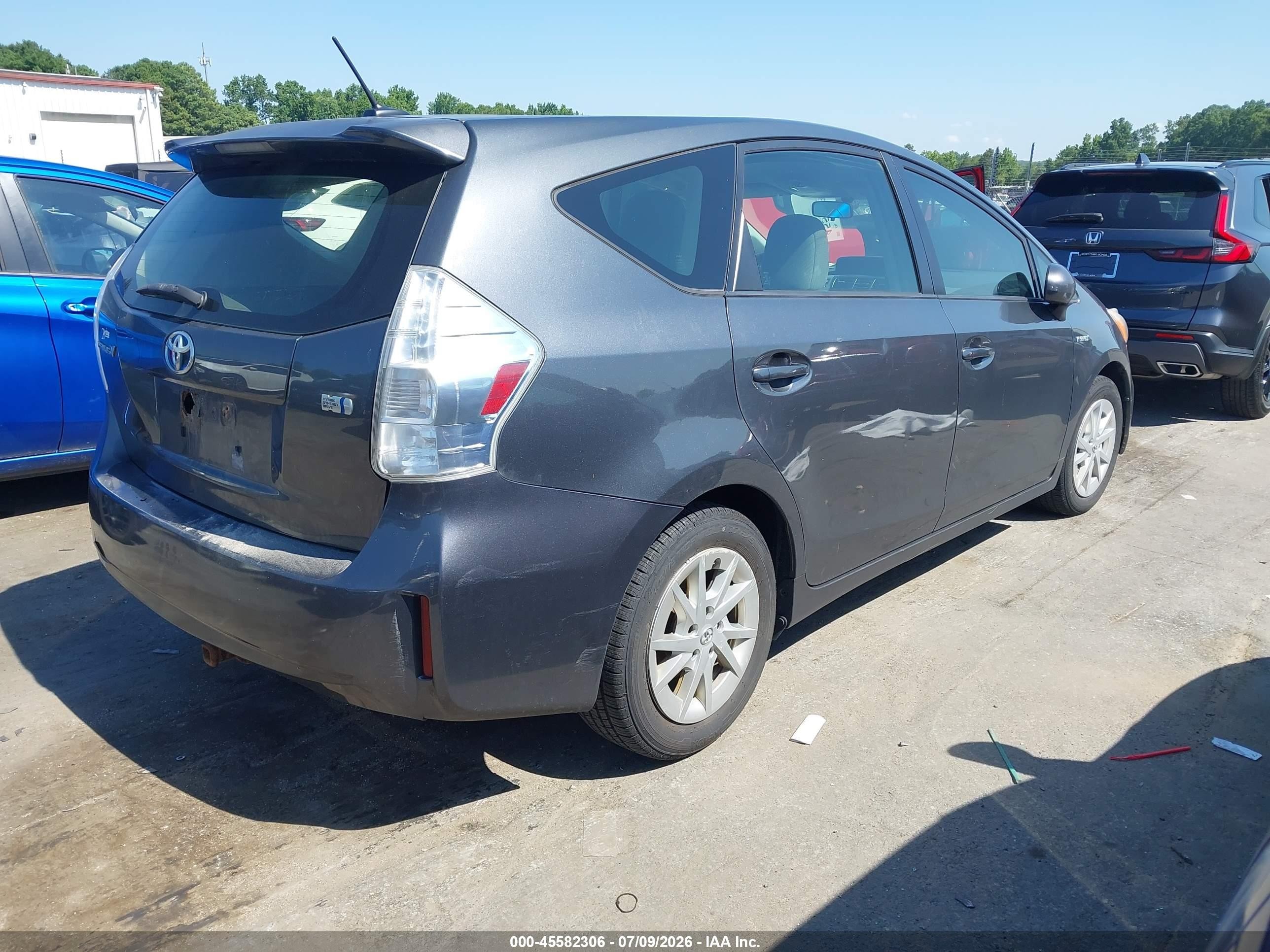 2013 Toyota Prius V Three Gray vin: JTDZN3EU7D3188185