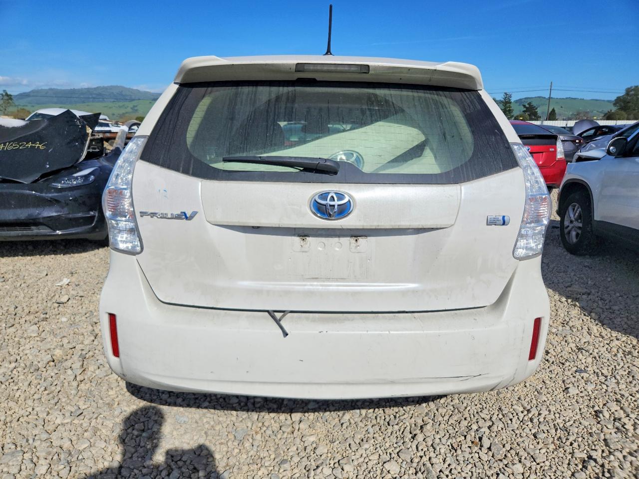 2013 Toyota Prius V Five White vin: JTDZN3EU7D3190812