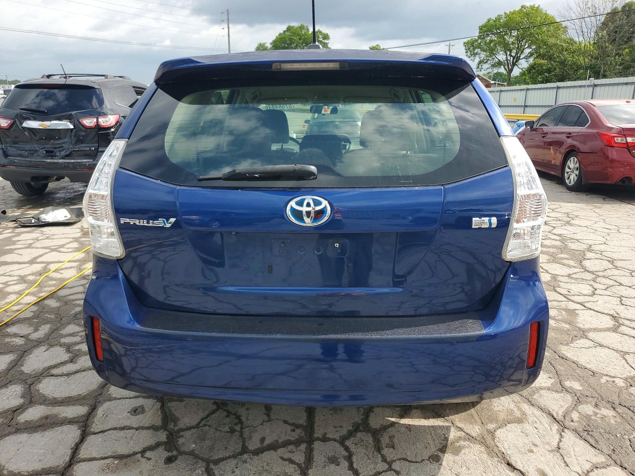 2013 Toyota Prius V Three Blue vin: JTDZN3EU7D3224456