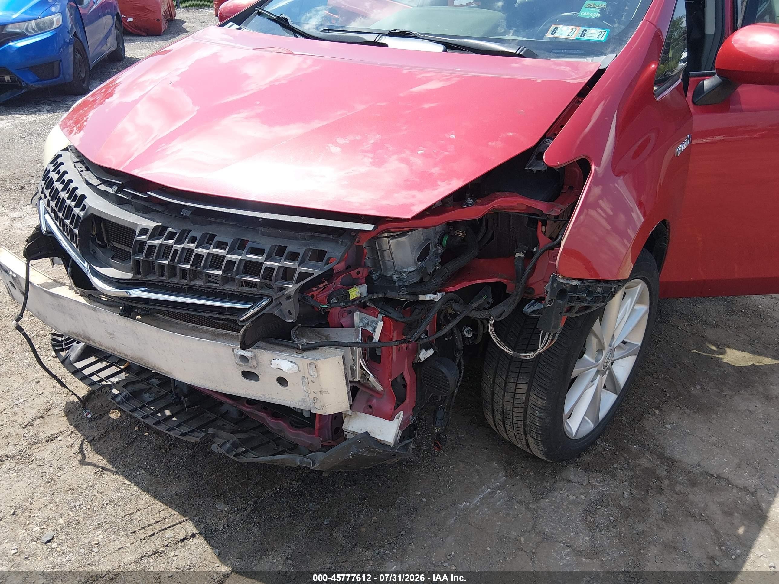 2013 Toyota Prius V Five Red vin: JTDZN3EU7D3252970
