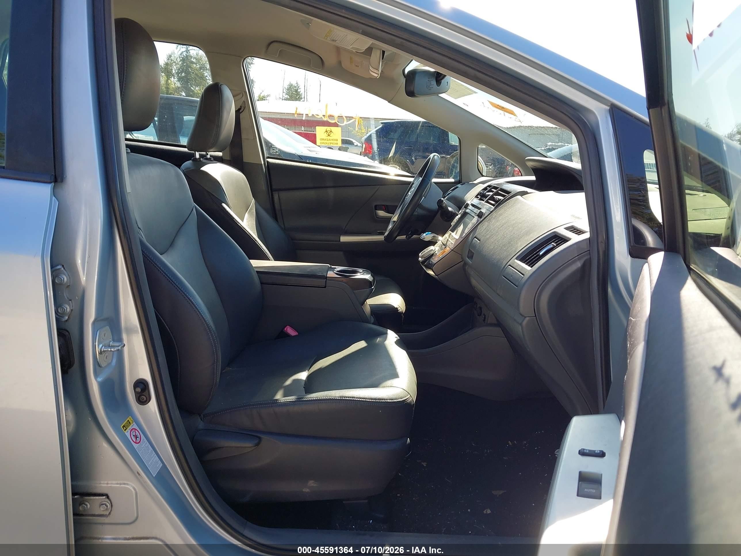 2013 Toyota Prius V Five Light Blue vin: JTDZN3EU7D3256596