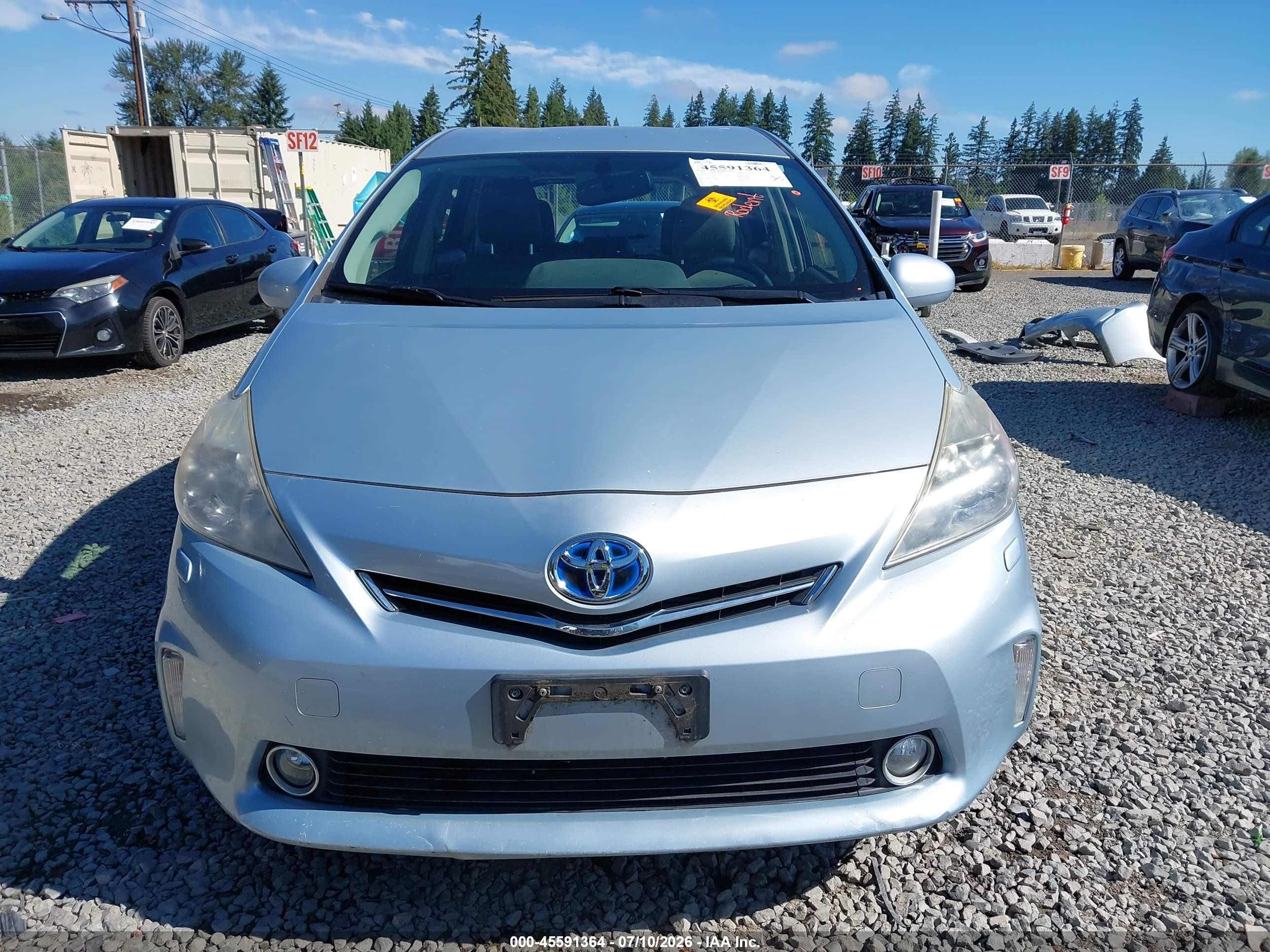 2013 Toyota Prius V Five Light Blue vin: JTDZN3EU7D3256596