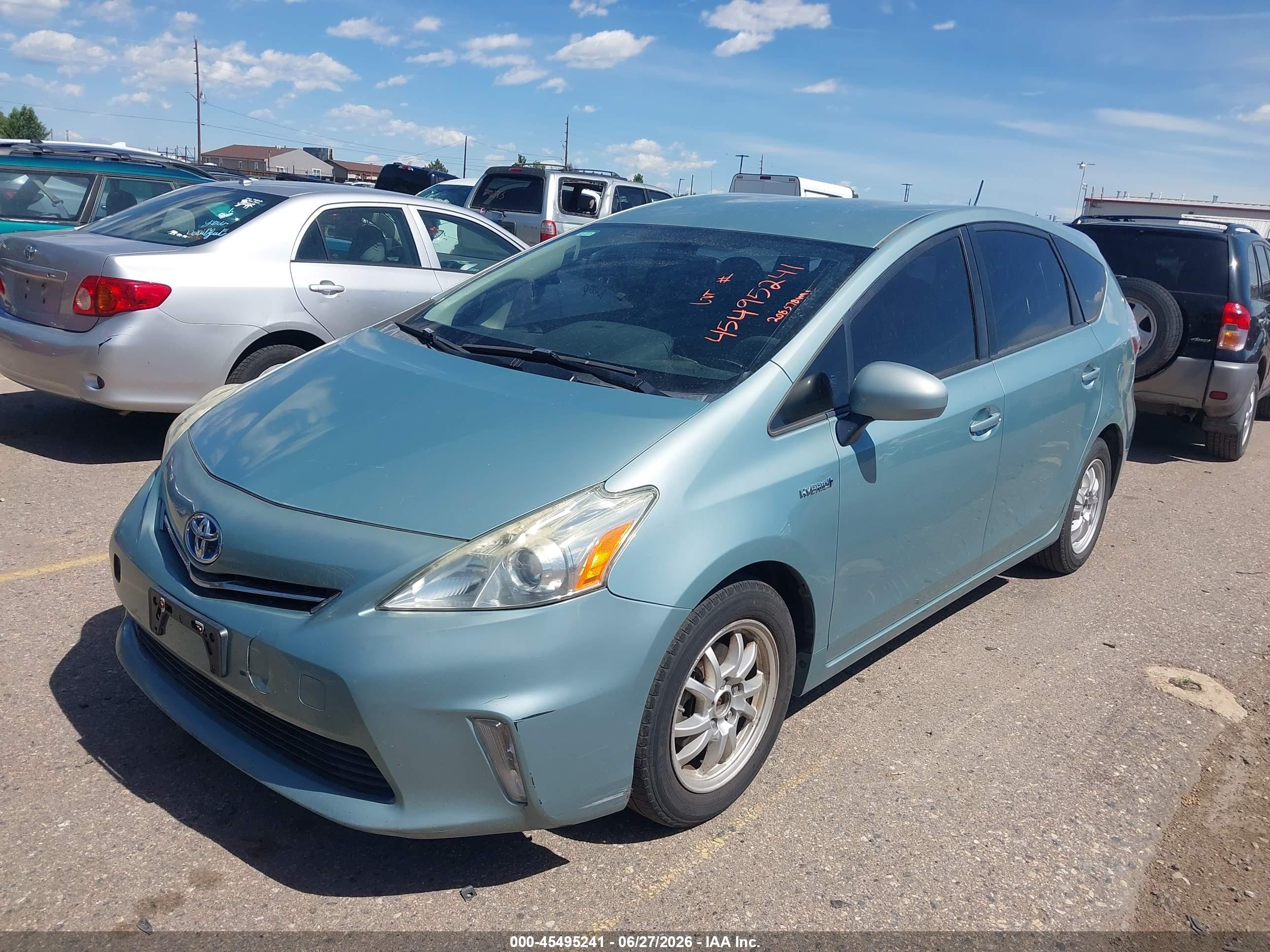 2014 Toyota Prius V Three Green vin: JTDZN3EU7E3312845