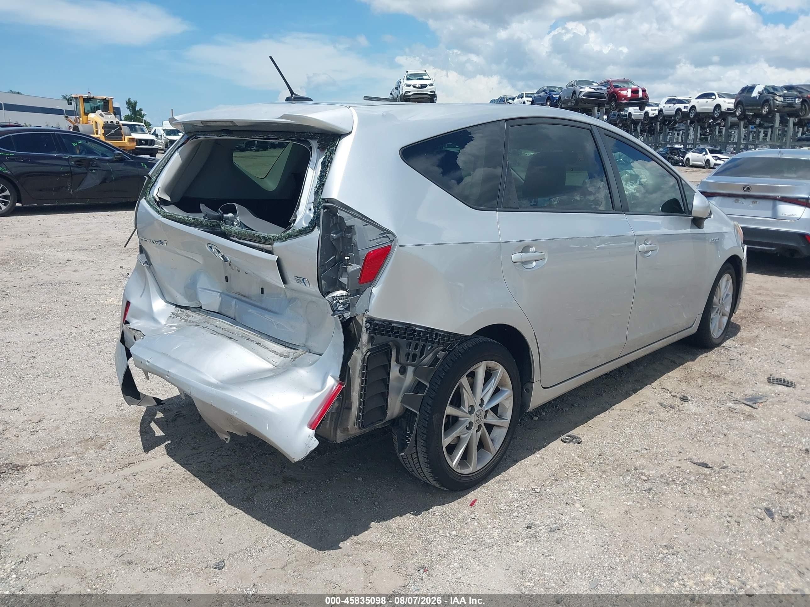 2014 Toyota Prius V Five Серебряный vin: JTDZN3EU7E3351435
