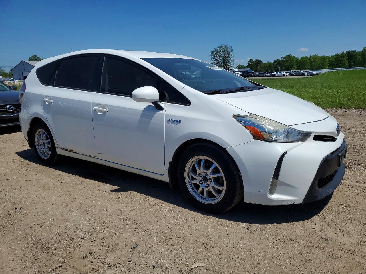 2015 Toyota Prius V Two White vin: JTDZN3EU7FJ019976