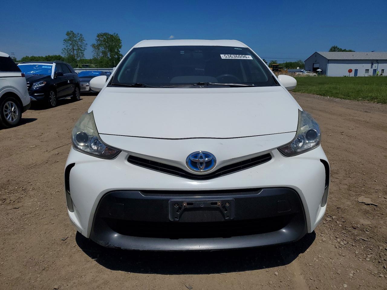 2015 Toyota Prius V Two White vin: JTDZN3EU7FJ019976