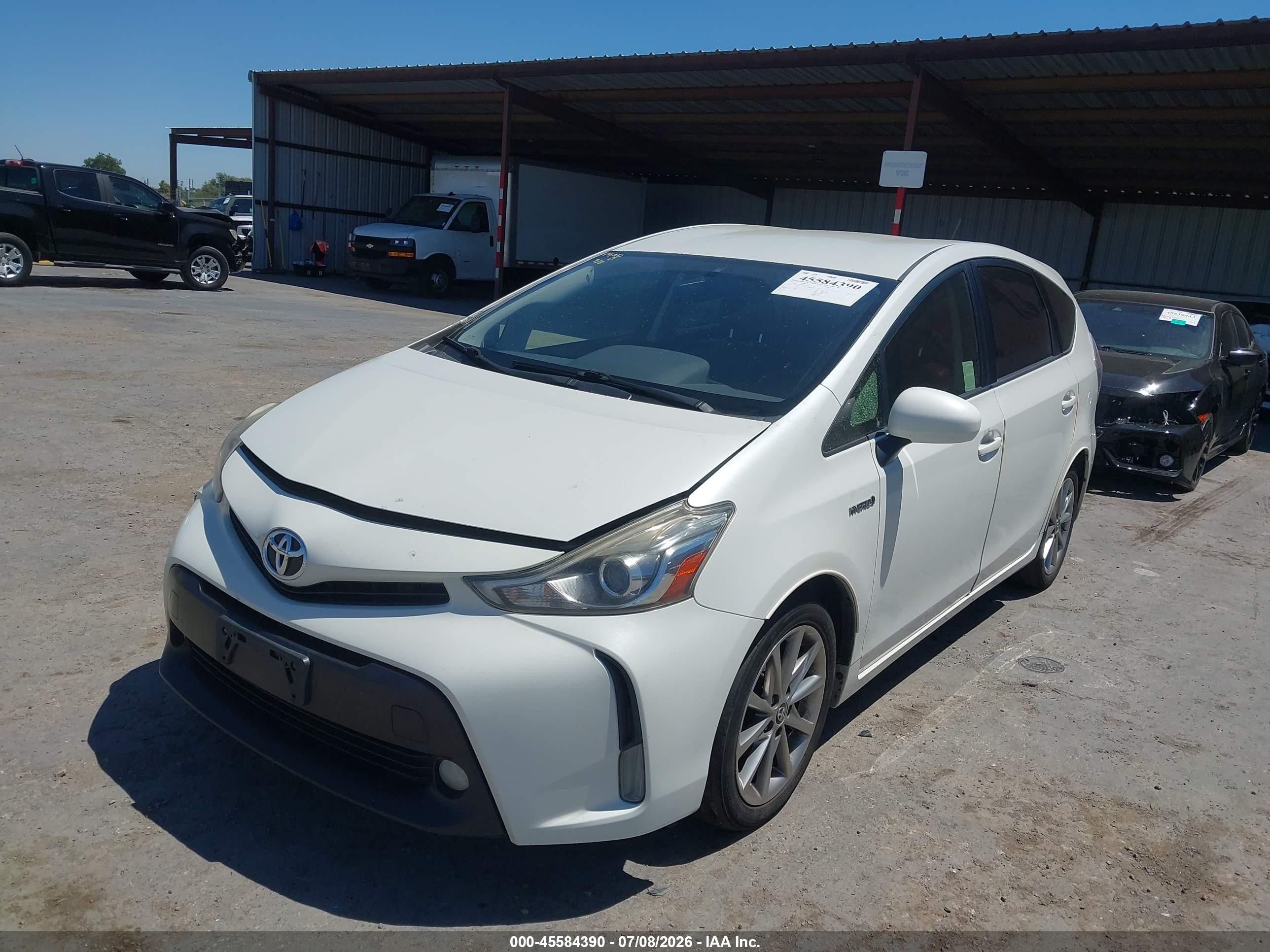 2015 Toyota Prius V Five Белый vin: JTDZN3EU7FJ037779