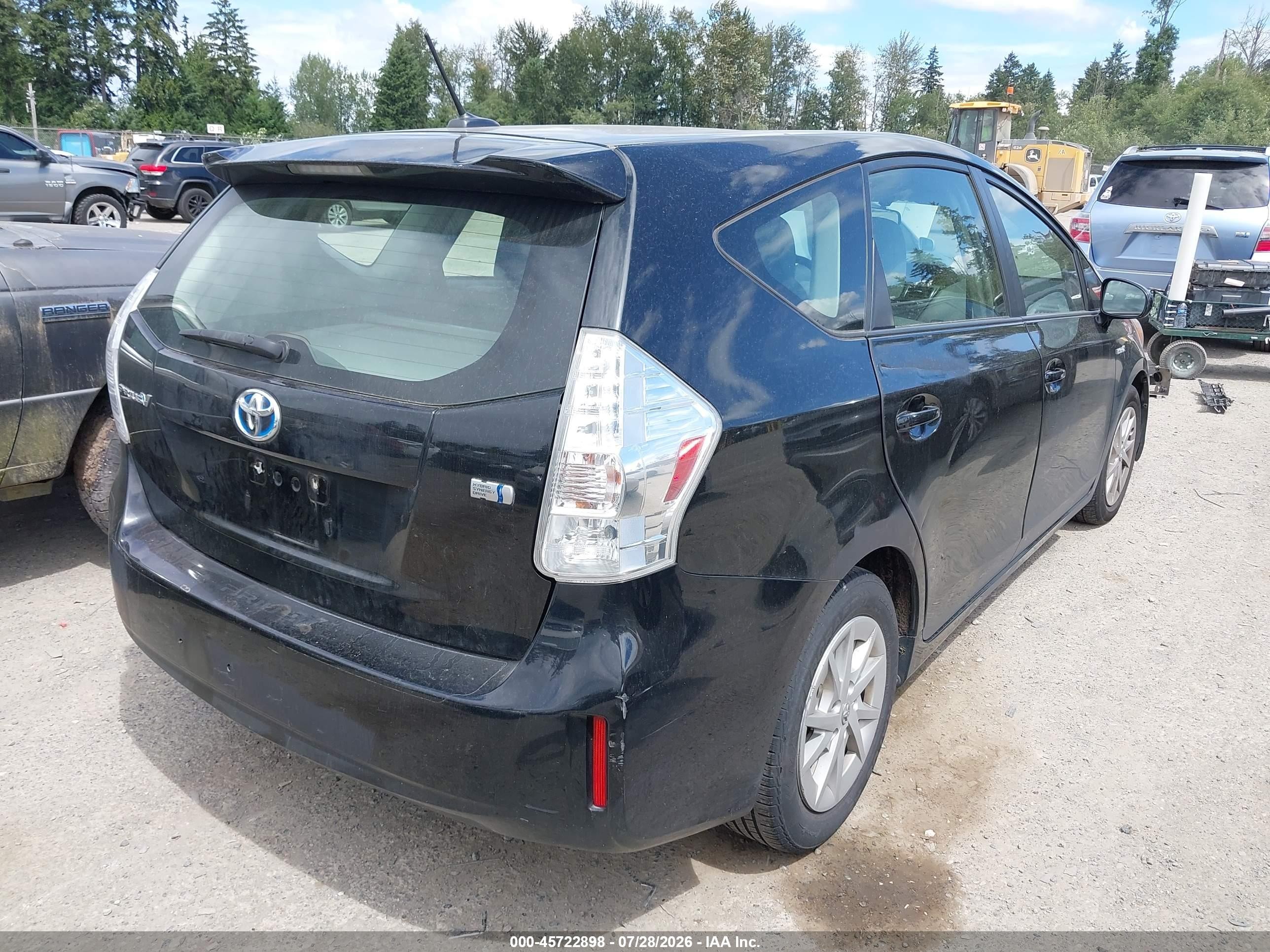 2012 Toyota Prius V Three Black vin: JTDZN3EU8C3021901