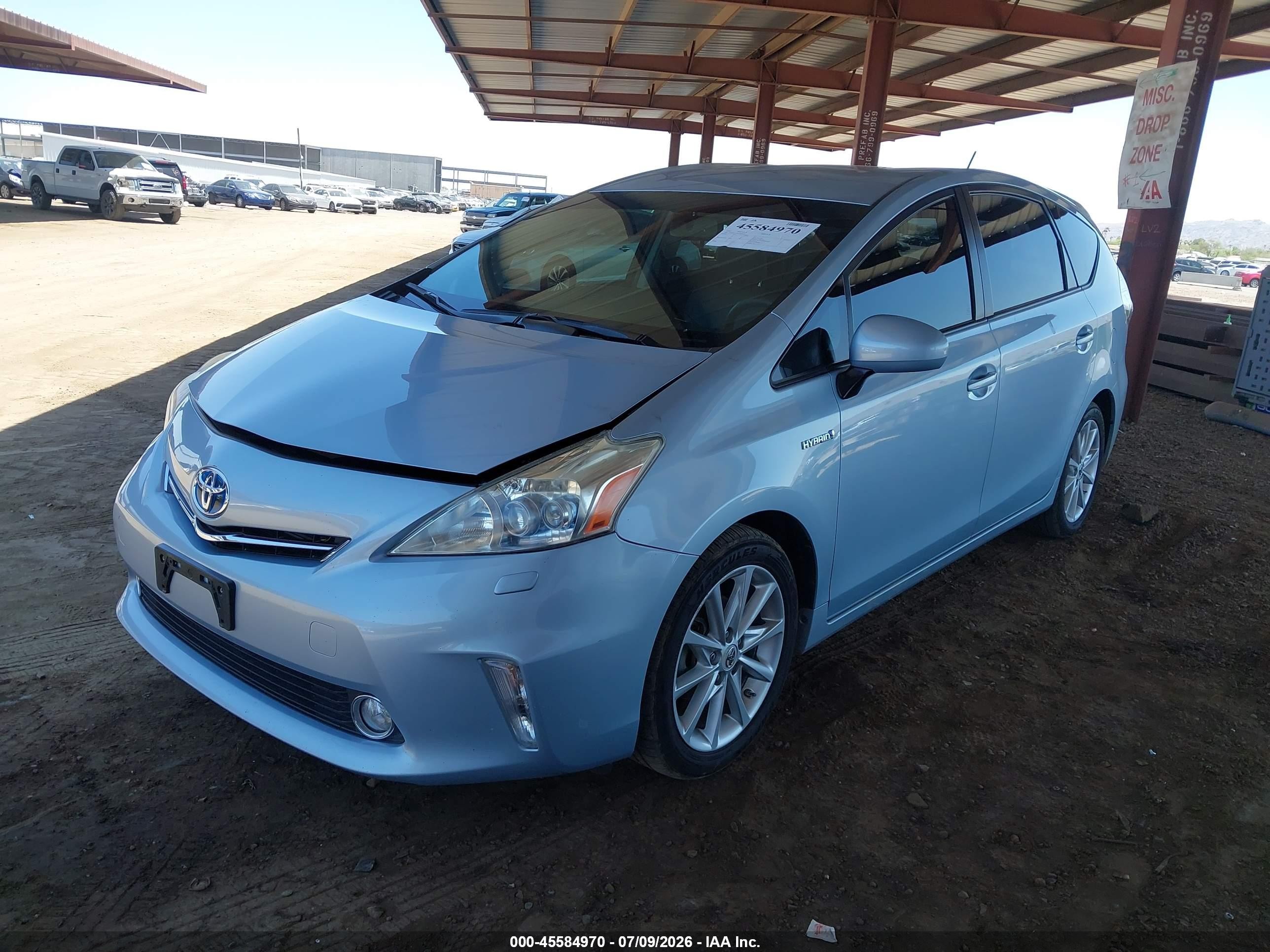 2012 Toyota Prius V Five Silver vin: JTDZN3EU8C3046734