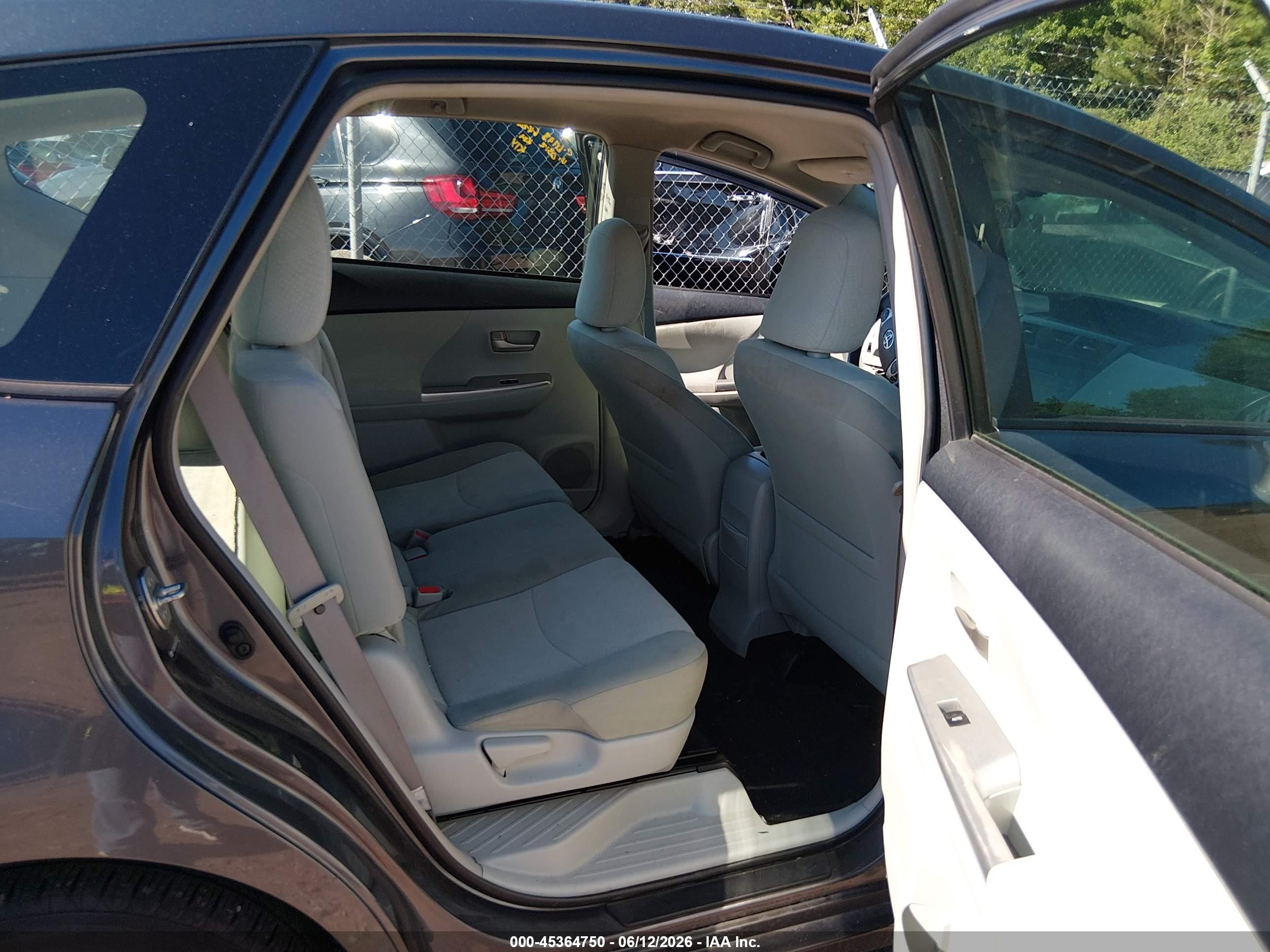 2012 Toyota Prius V Two Gray vin: JTDZN3EU8C3060312