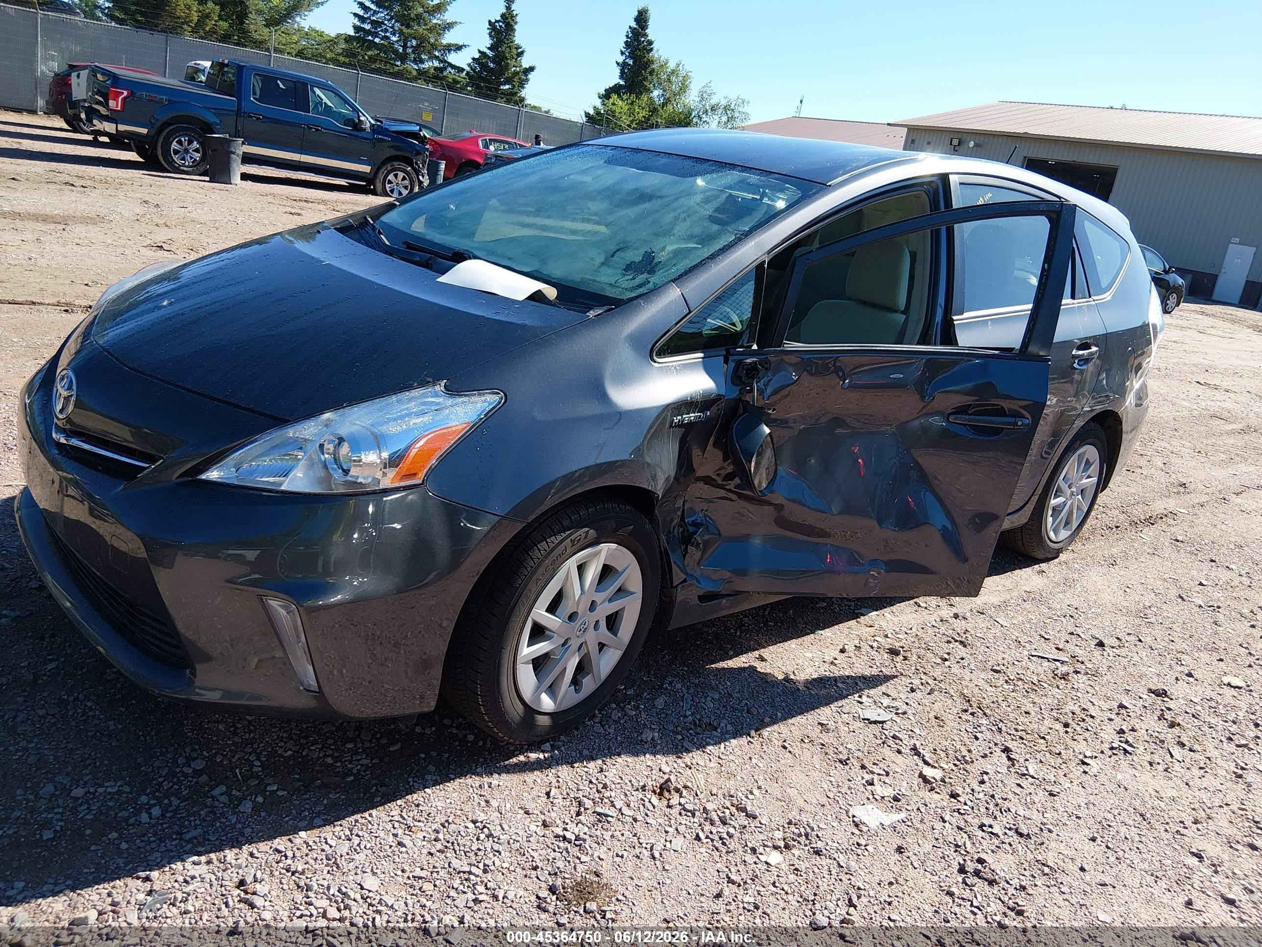 2012 Toyota Prius V Two Gray vin: JTDZN3EU8C3060312