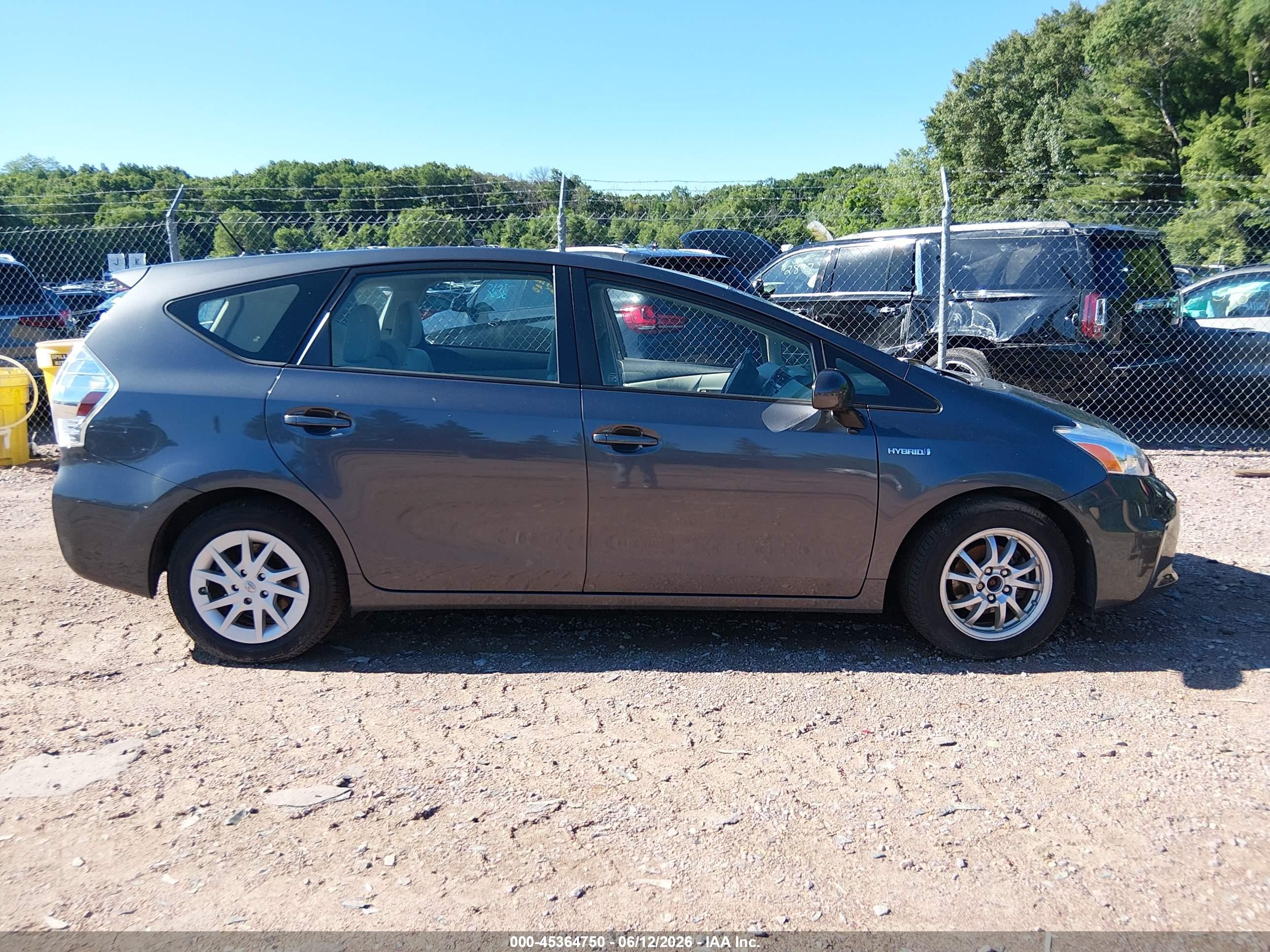 2012 Toyota Prius V Two Gray vin: JTDZN3EU8C3060312