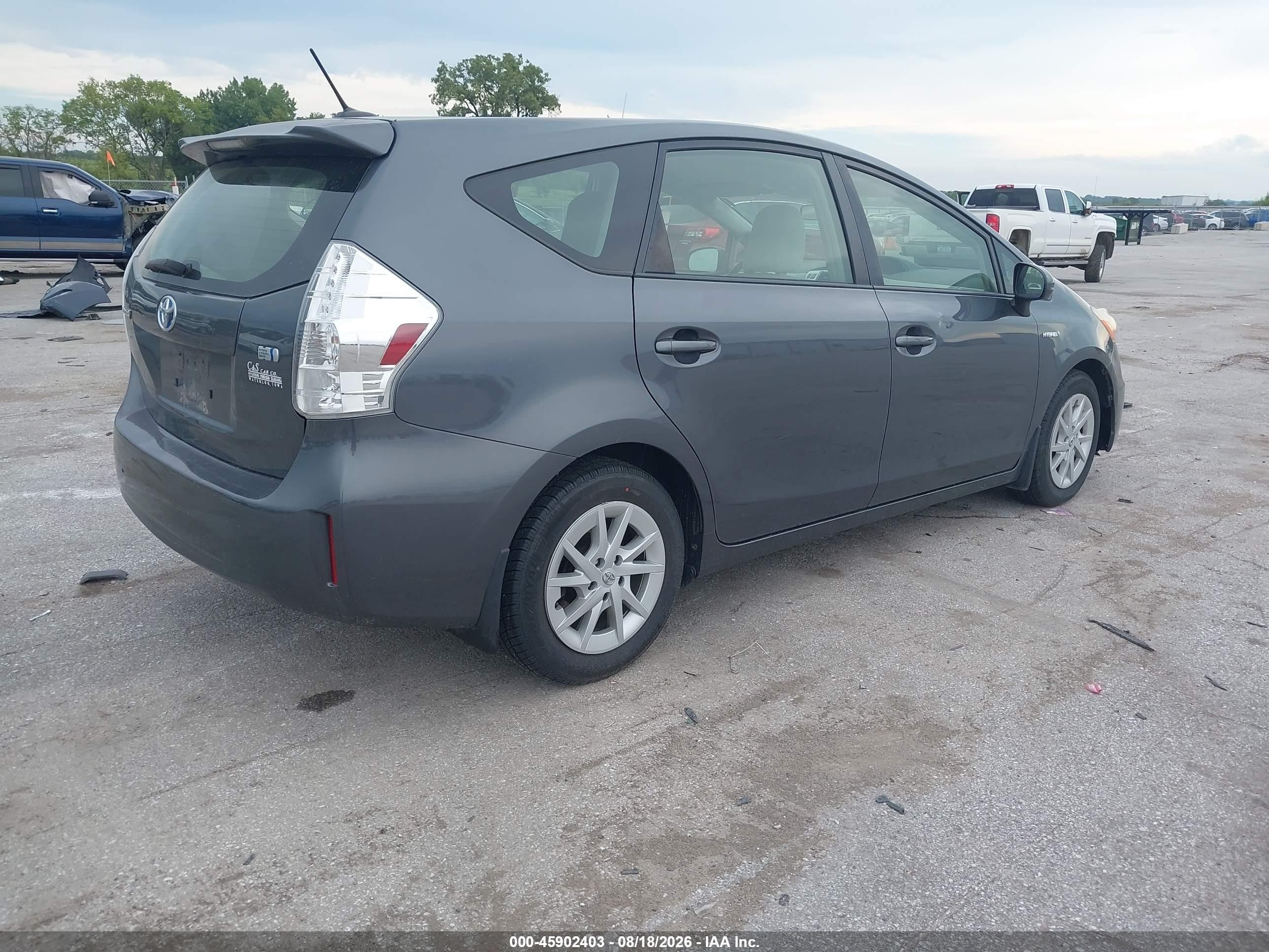 2012 Toyota Prius V Three Gray vin: JTDZN3EU8C3087767