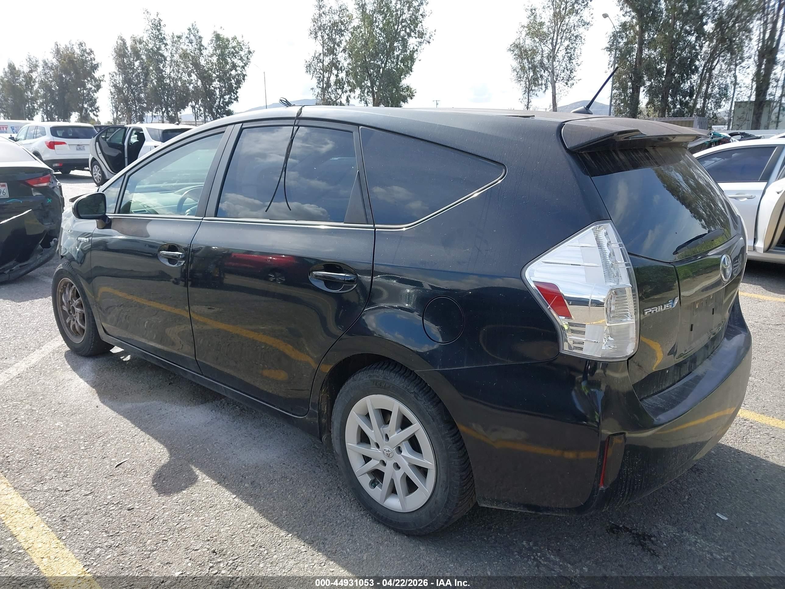 2012 Toyota Prius V Two Black vin: JTDZN3EU8C3087915