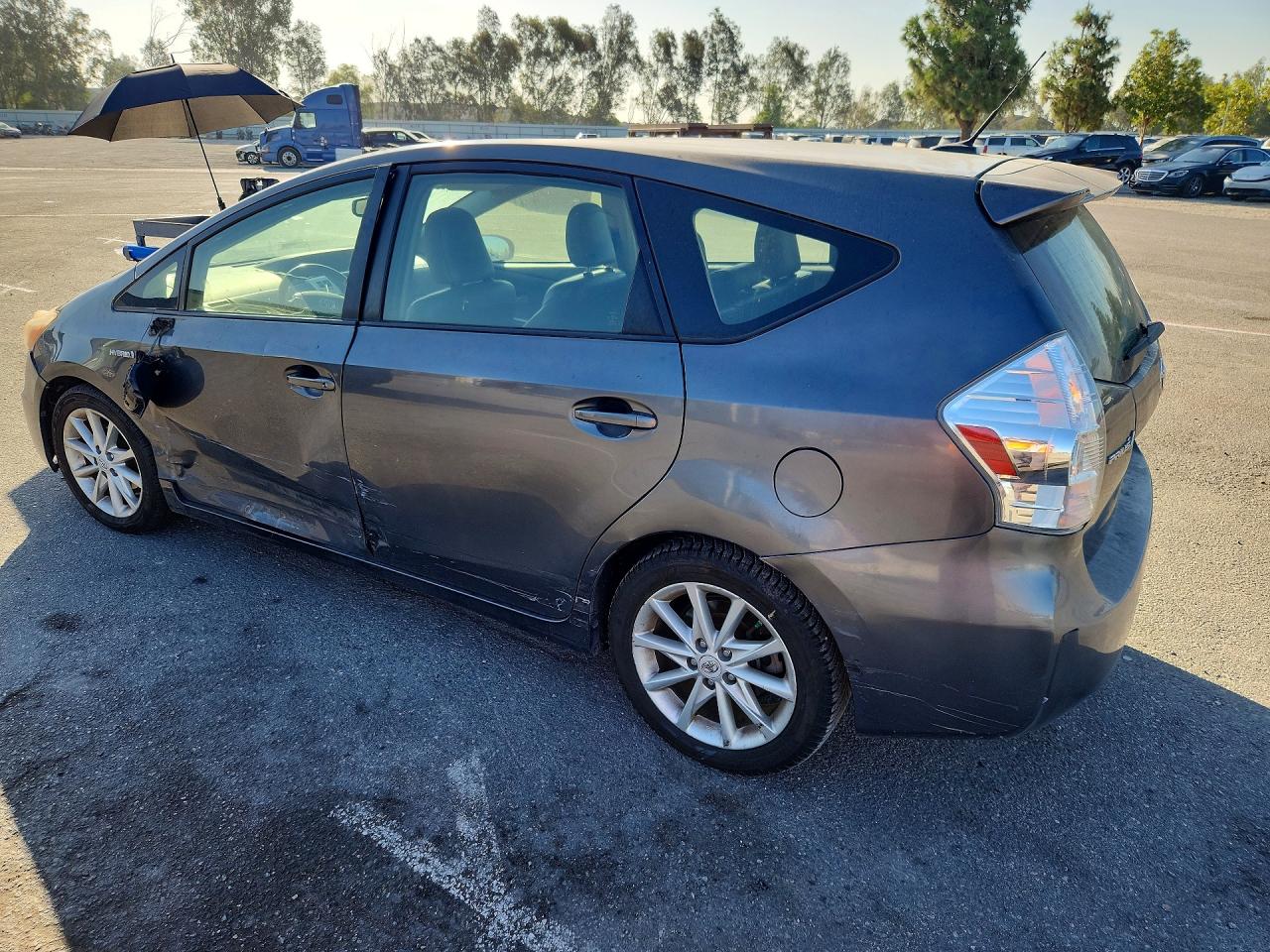 2012 Toyota Prius V Five Gray vin: JTDZN3EU8C3088045