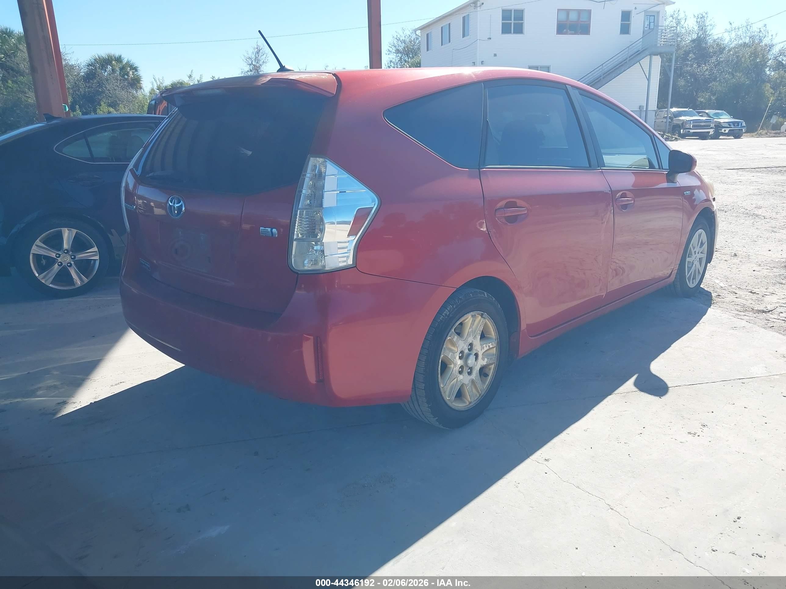 2012 Toyota Prius V Two Red vin: JTDZN3EU8C3116541