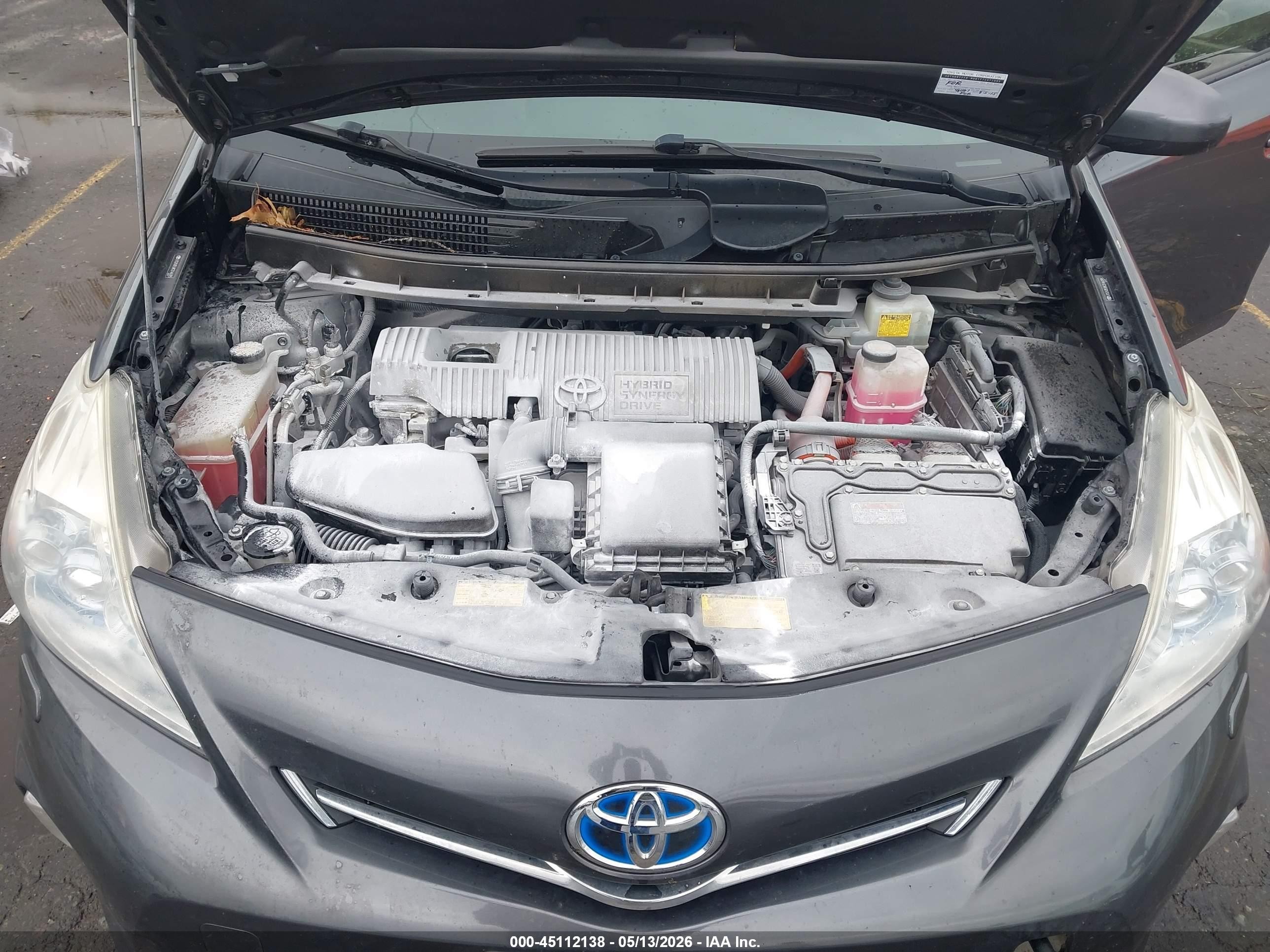 2012 Toyota Prius V Five Gray vin: JTDZN3EU8C3146395