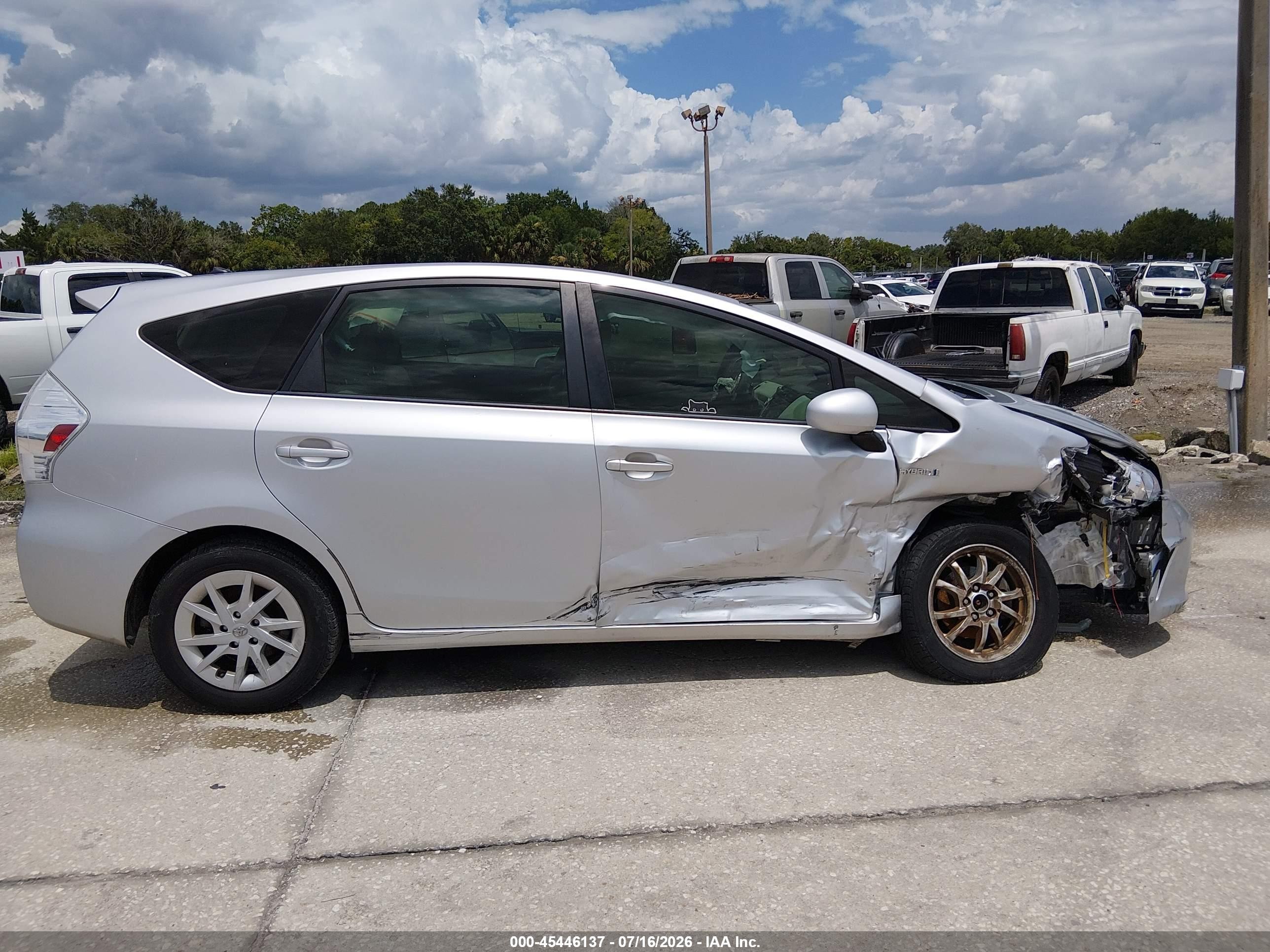 2012 Toyota Prius V Two Silver vin: JTDZN3EU8C3173502