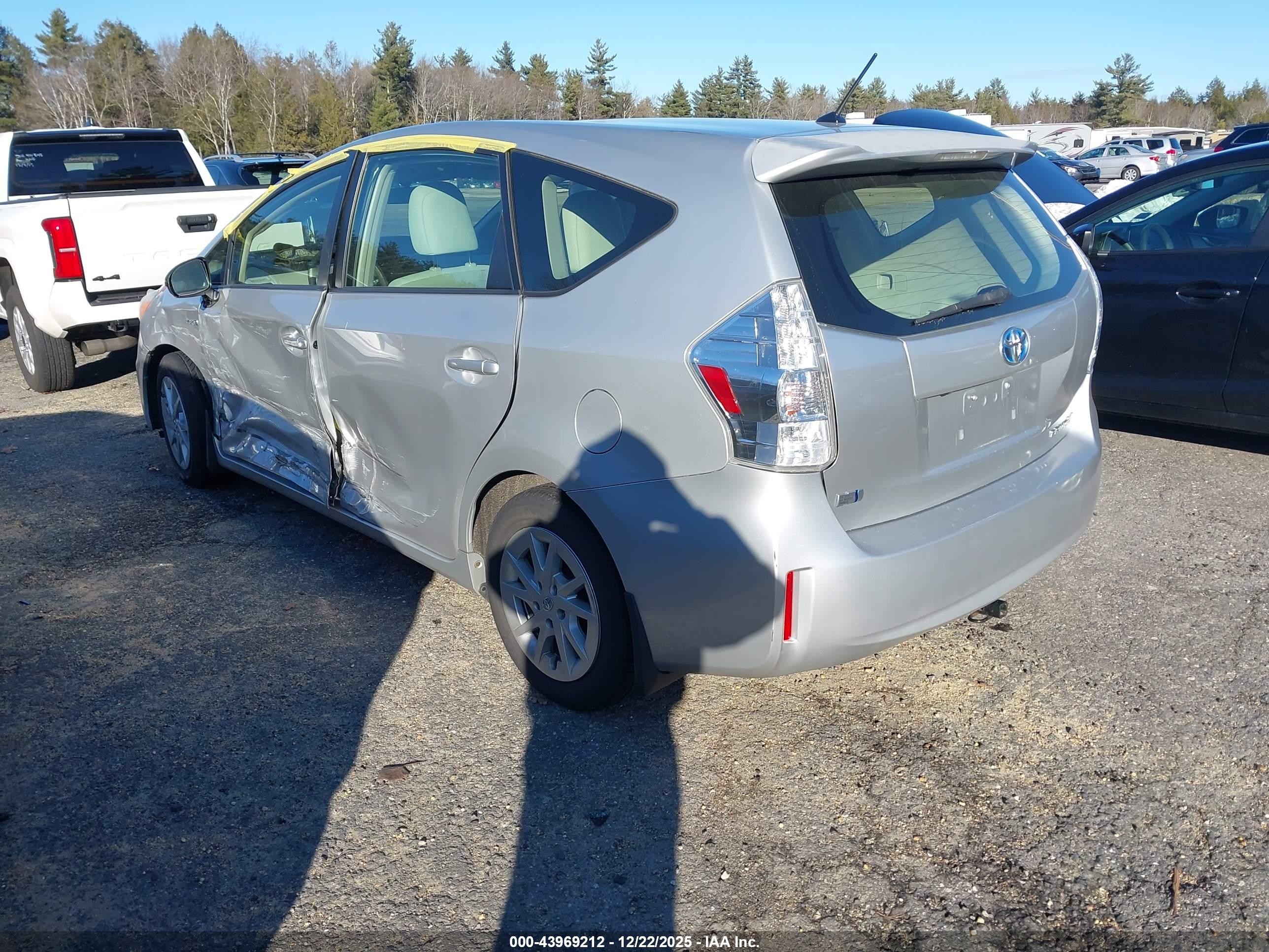 2012 Toyota Prius V Two Silver vin: JTDZN3EU8C3176366