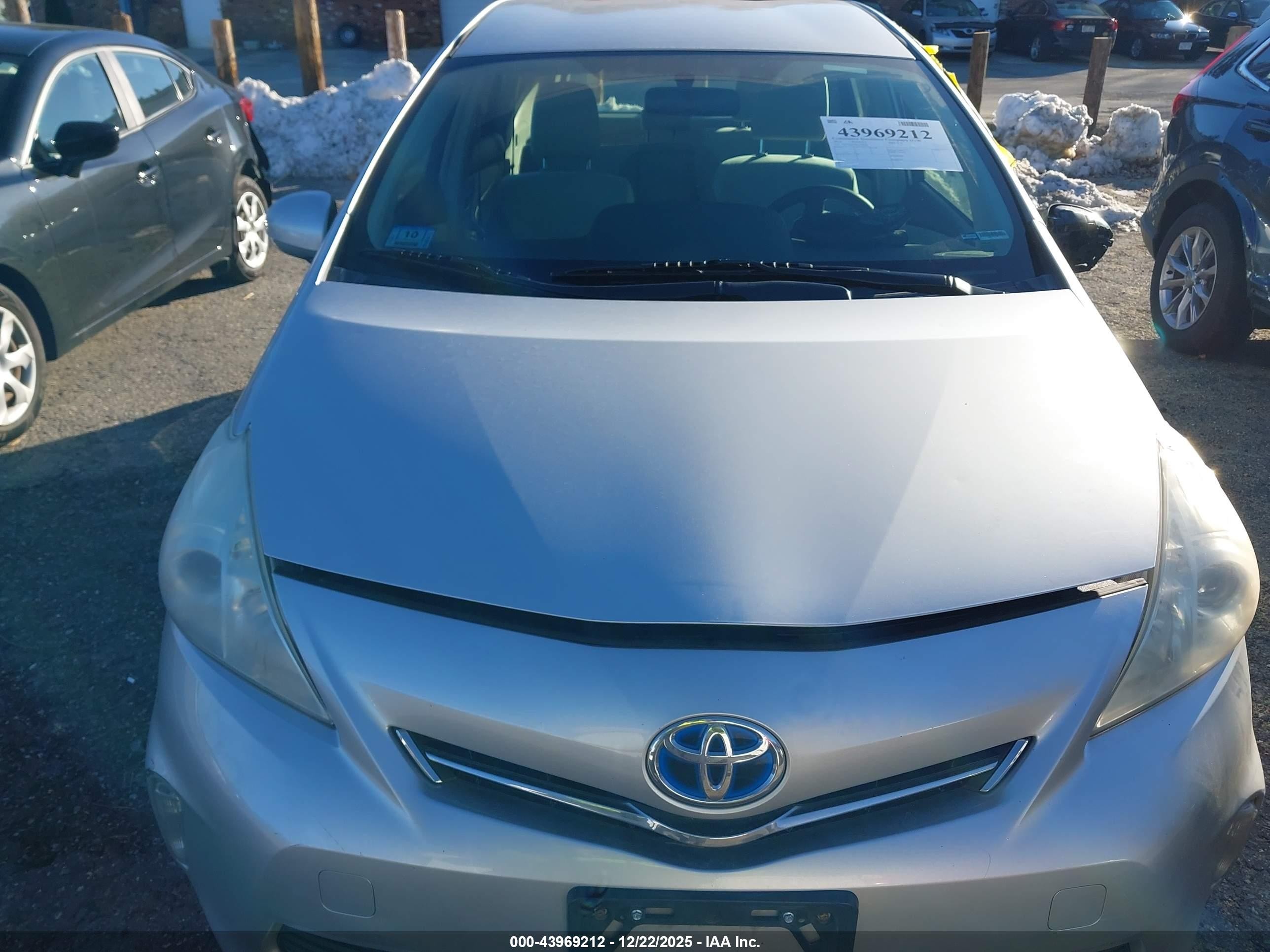 2012 Toyota Prius V Two Silver vin: JTDZN3EU8C3176366