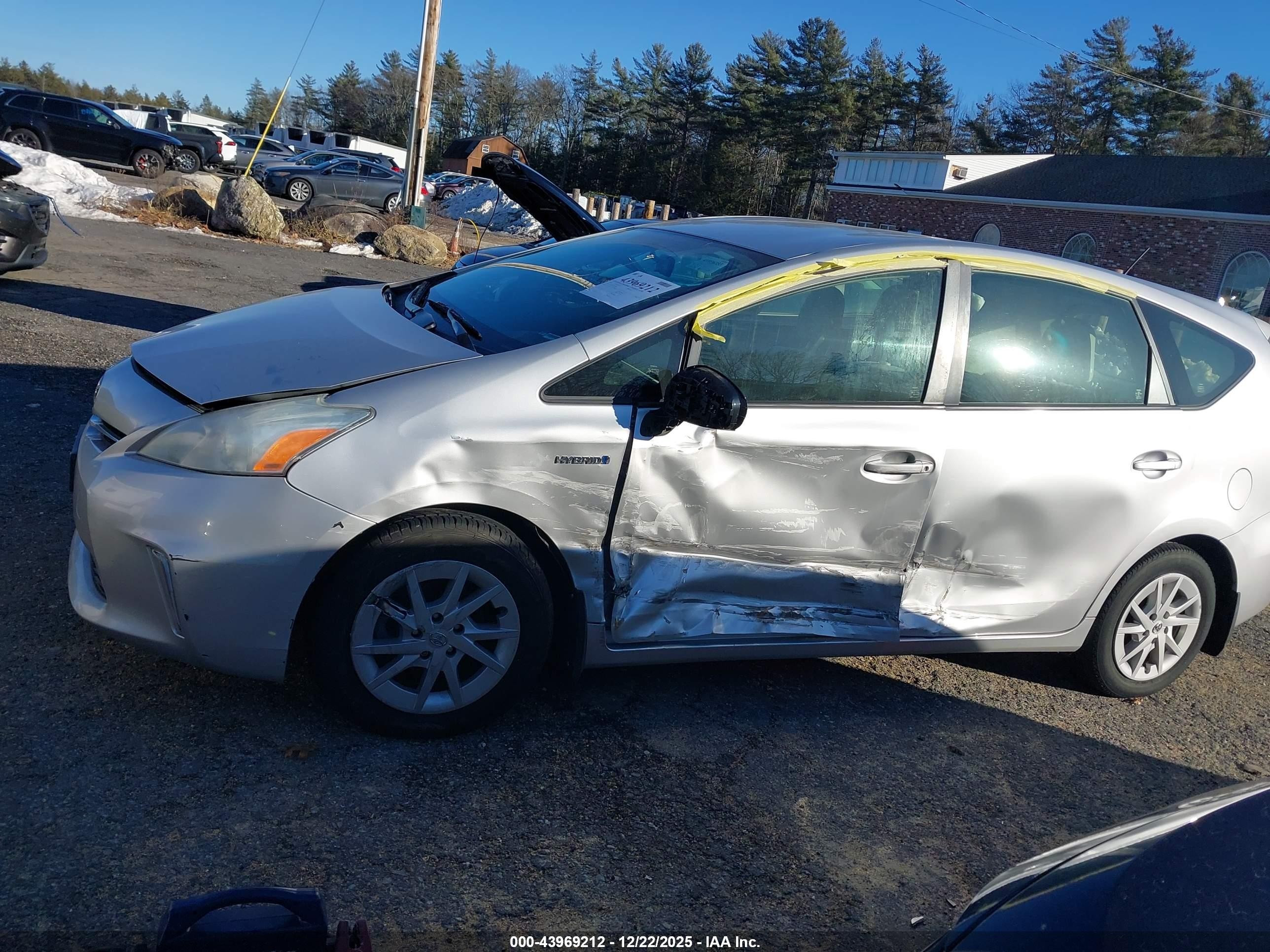 2012 Toyota Prius V Two Silver vin: JTDZN3EU8C3176366