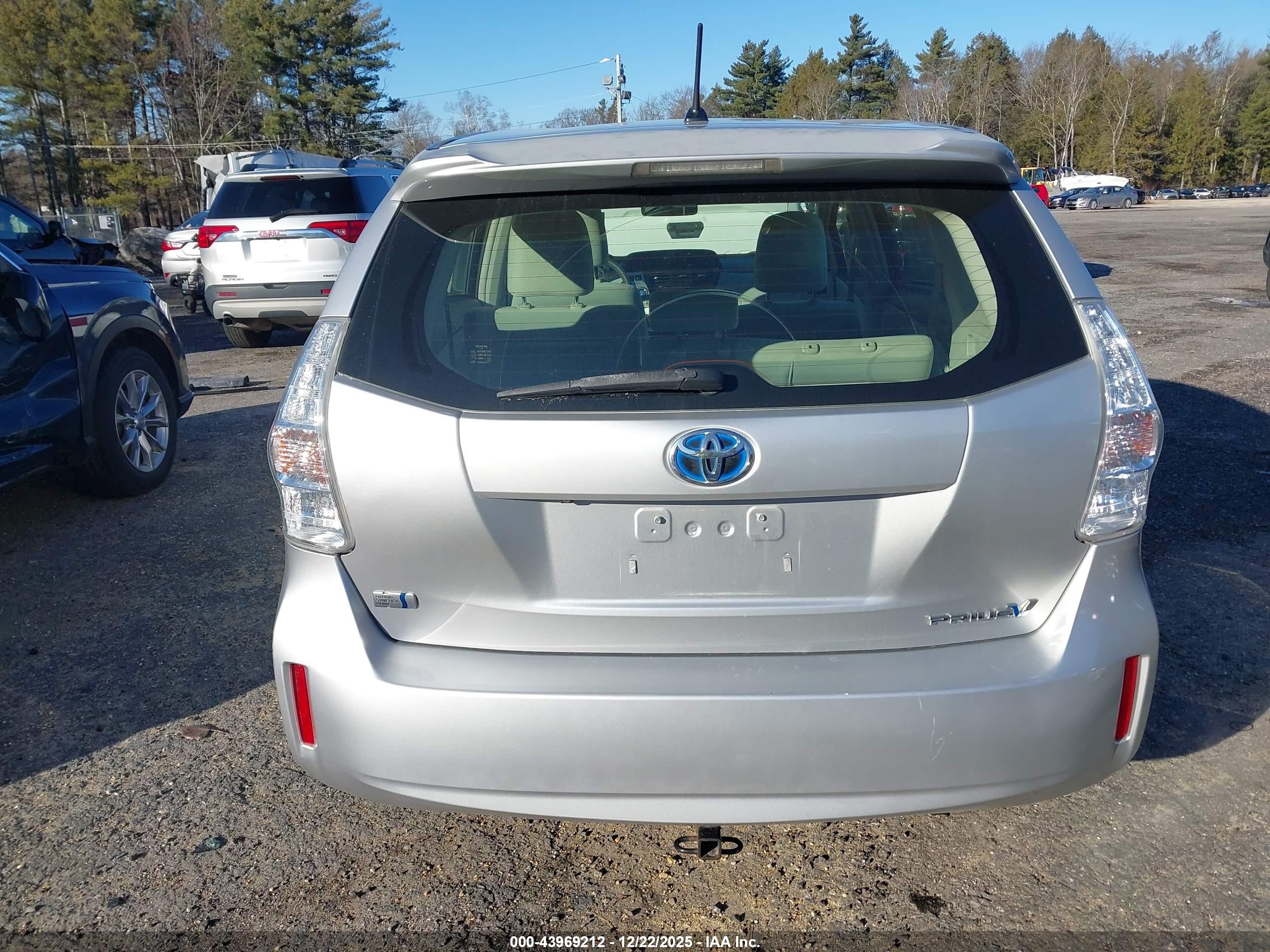 2012 Toyota Prius V Two Silver vin: JTDZN3EU8C3176366