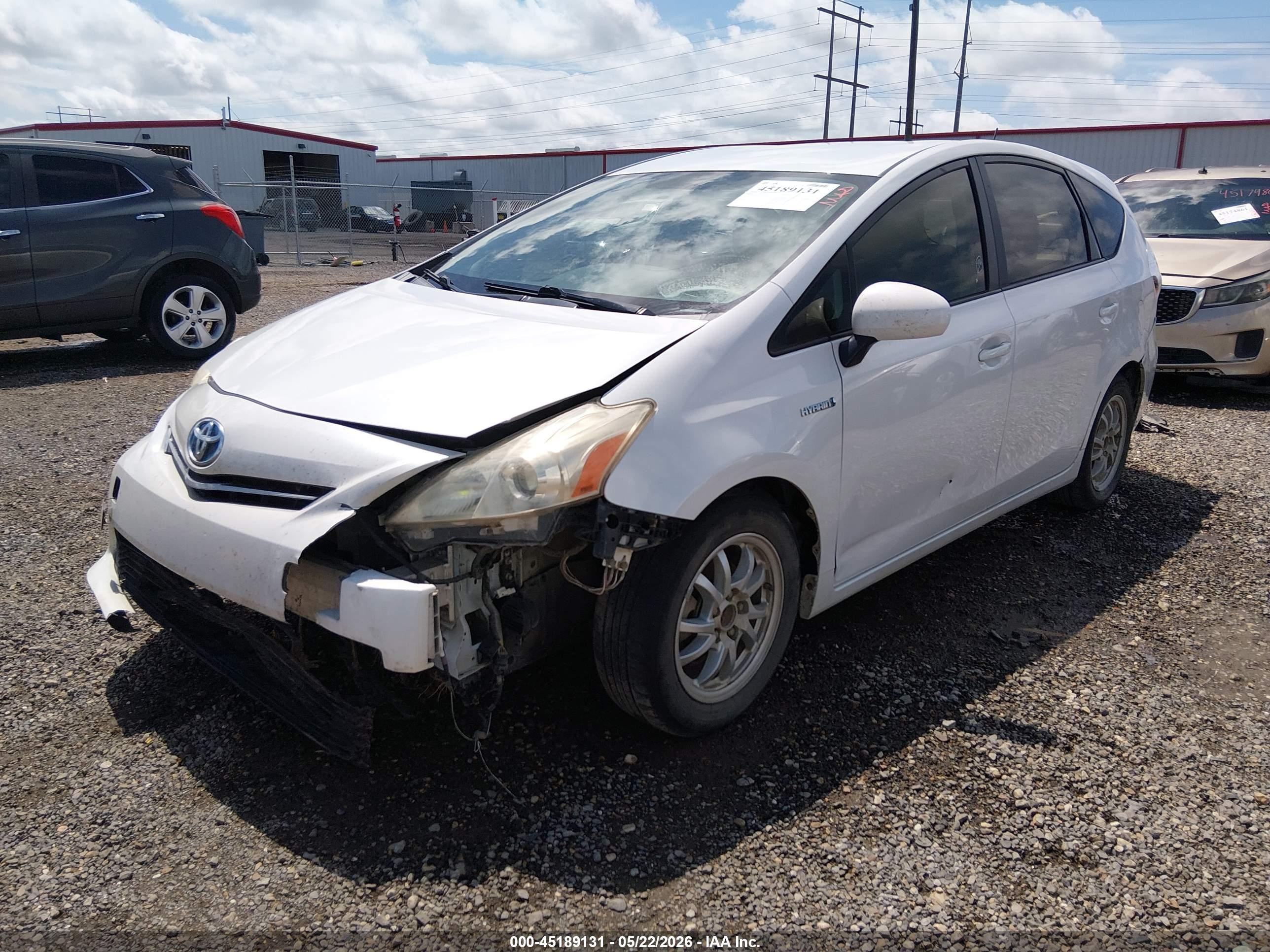 2012 Toyota Prius V Three White vin: JTDZN3EU8C3177176