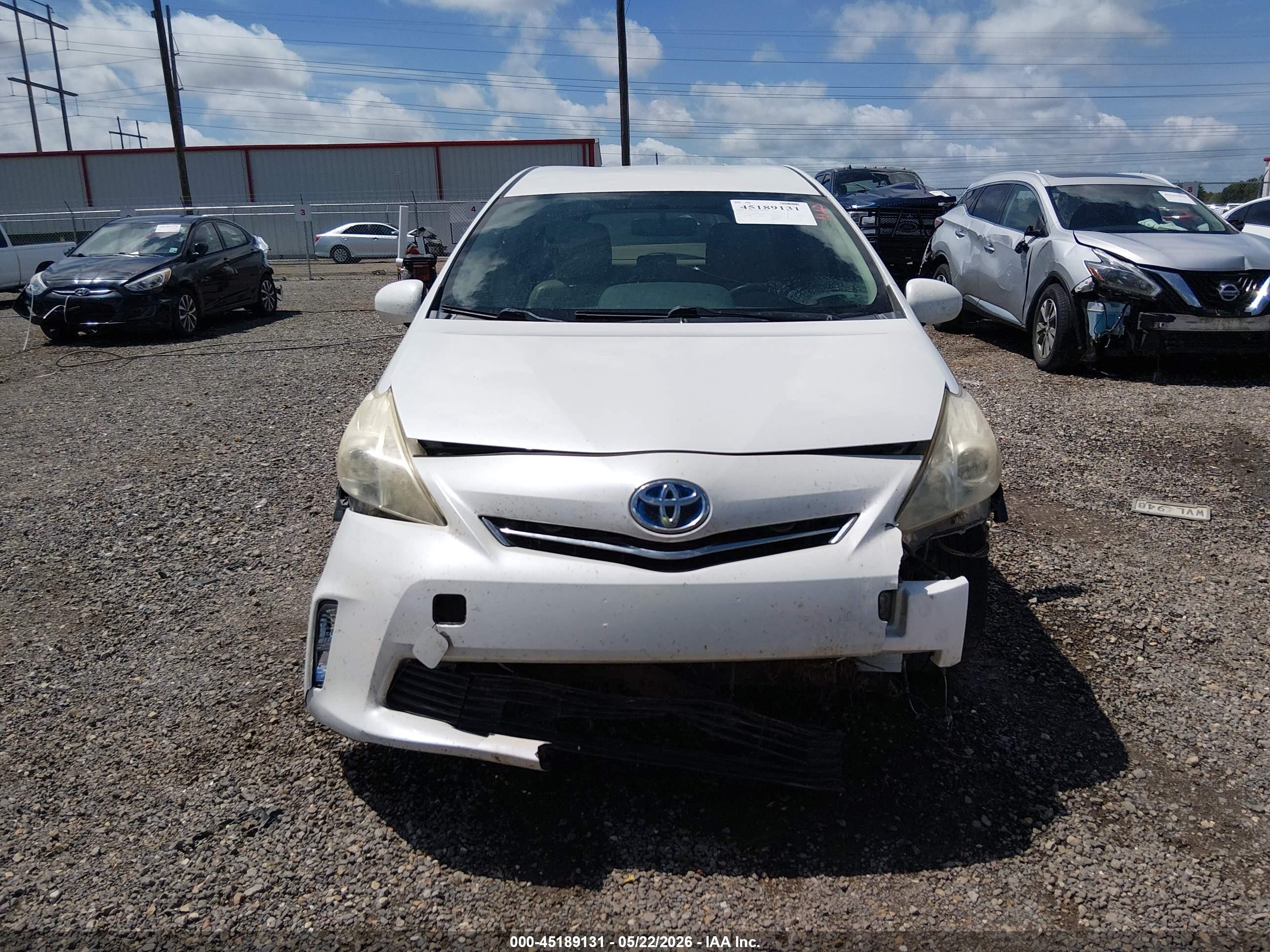 2012 Toyota Prius V Three White vin: JTDZN3EU8C3177176