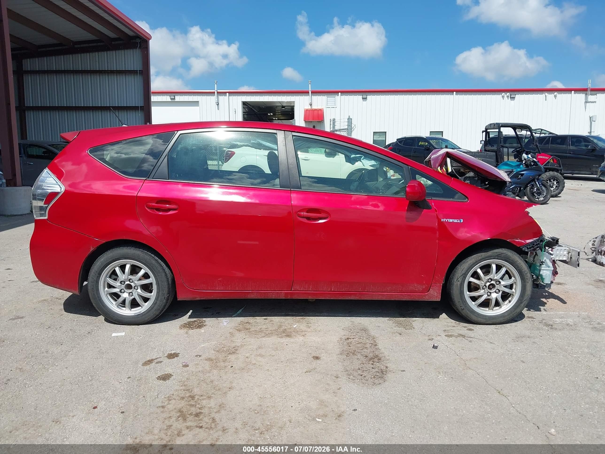 2012 Toyota Prius V Two Red vin: JTDZN3EU8C3181616