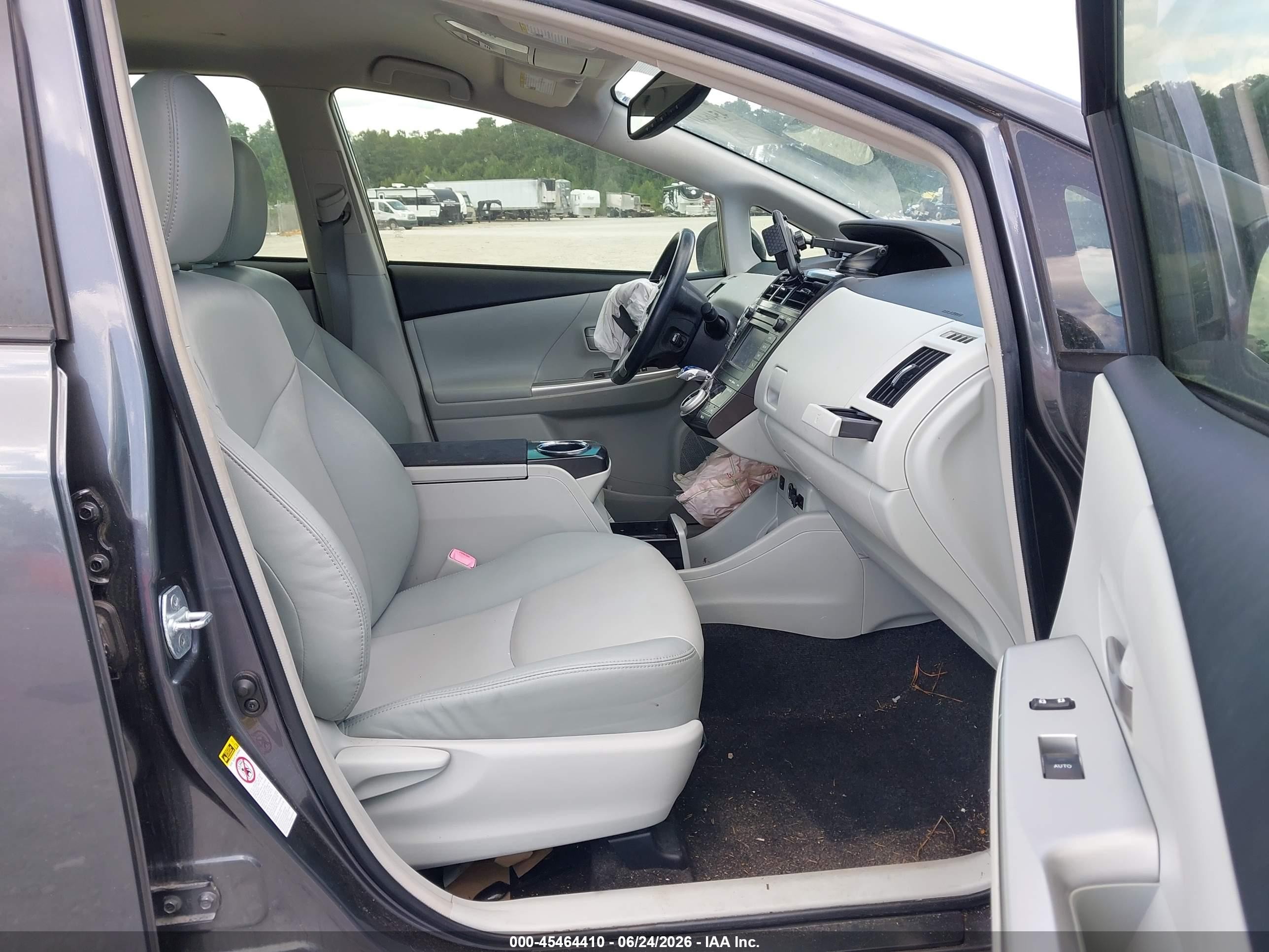 2013 Toyota Prius V Five Gray vin: JTDZN3EU8D3192343