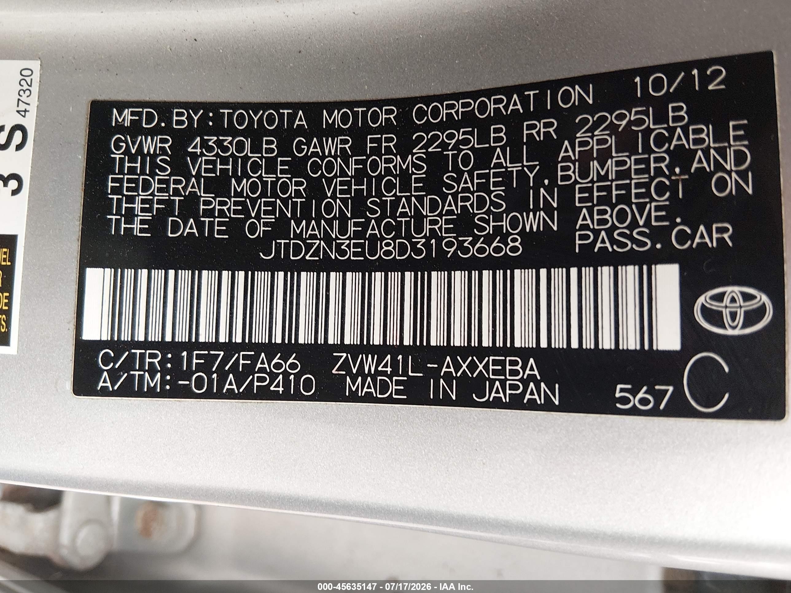 2013 Toyota Prius V Three Silver vin: JTDZN3EU8D3193668