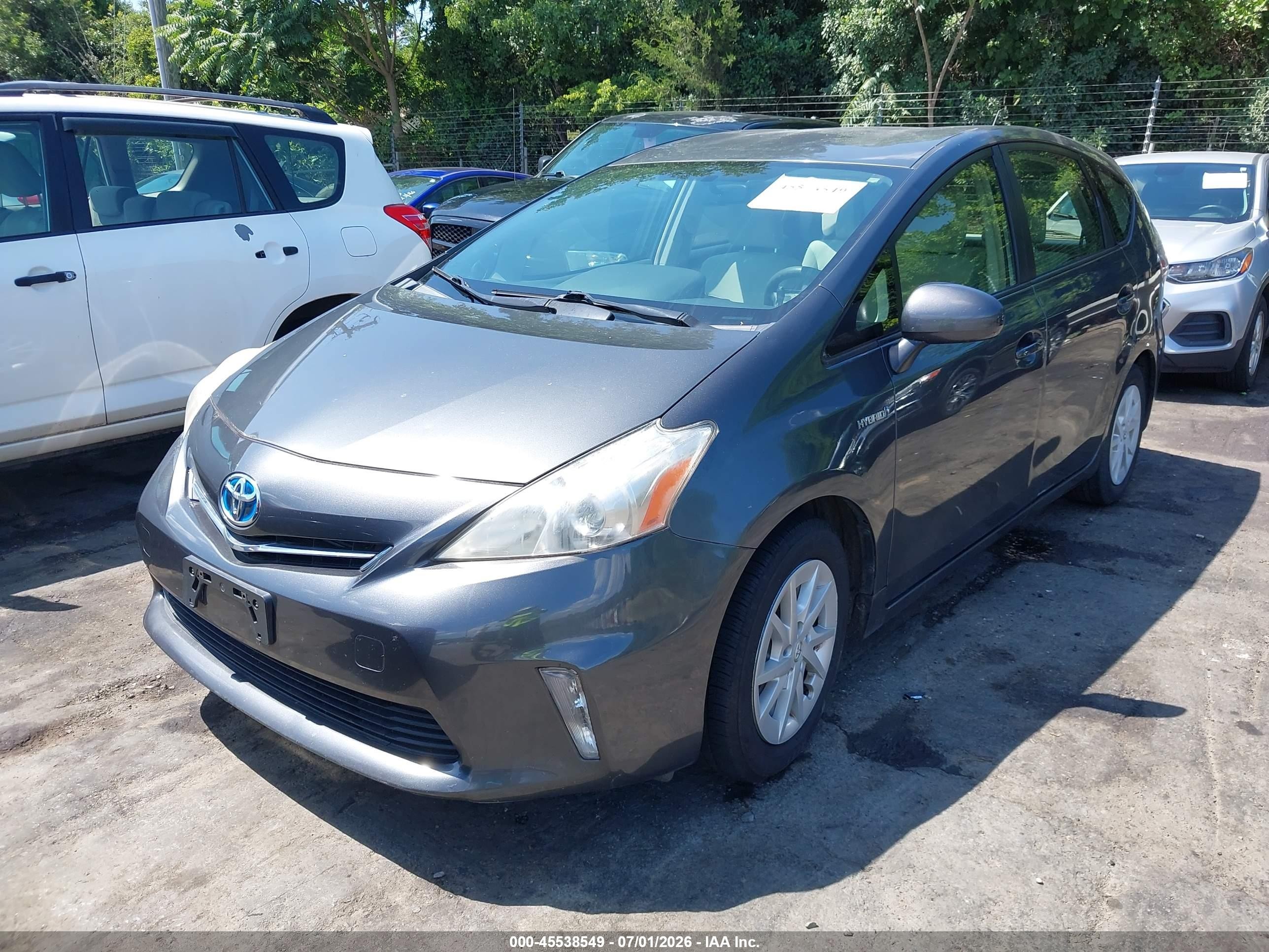 2013 Toyota Prius V Three Gray vin: JTDZN3EU8D3207603