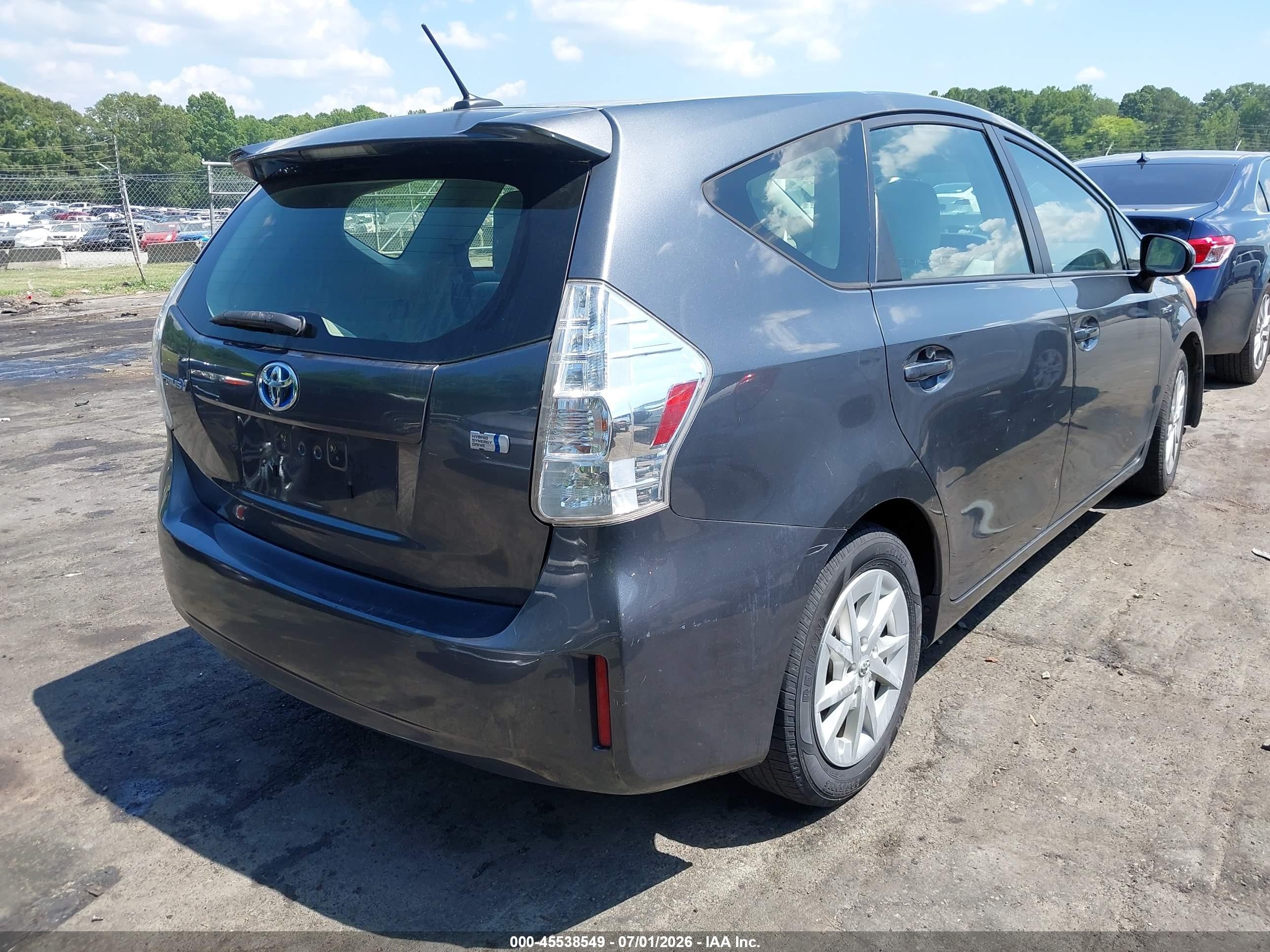 2013 Toyota Prius V Three Gray vin: JTDZN3EU8D3207603