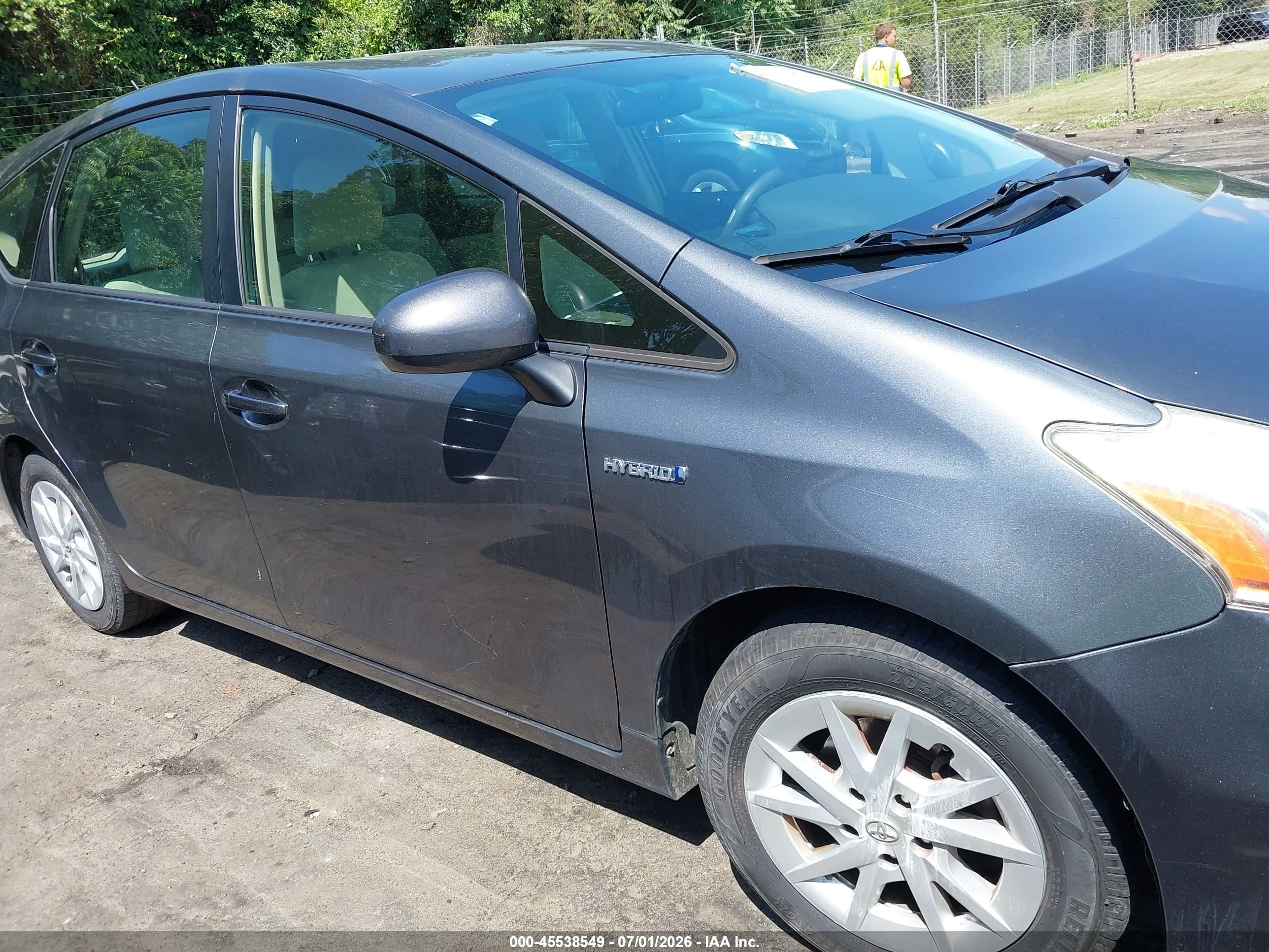 2013 Toyota Prius V Three Gray vin: JTDZN3EU8D3207603
