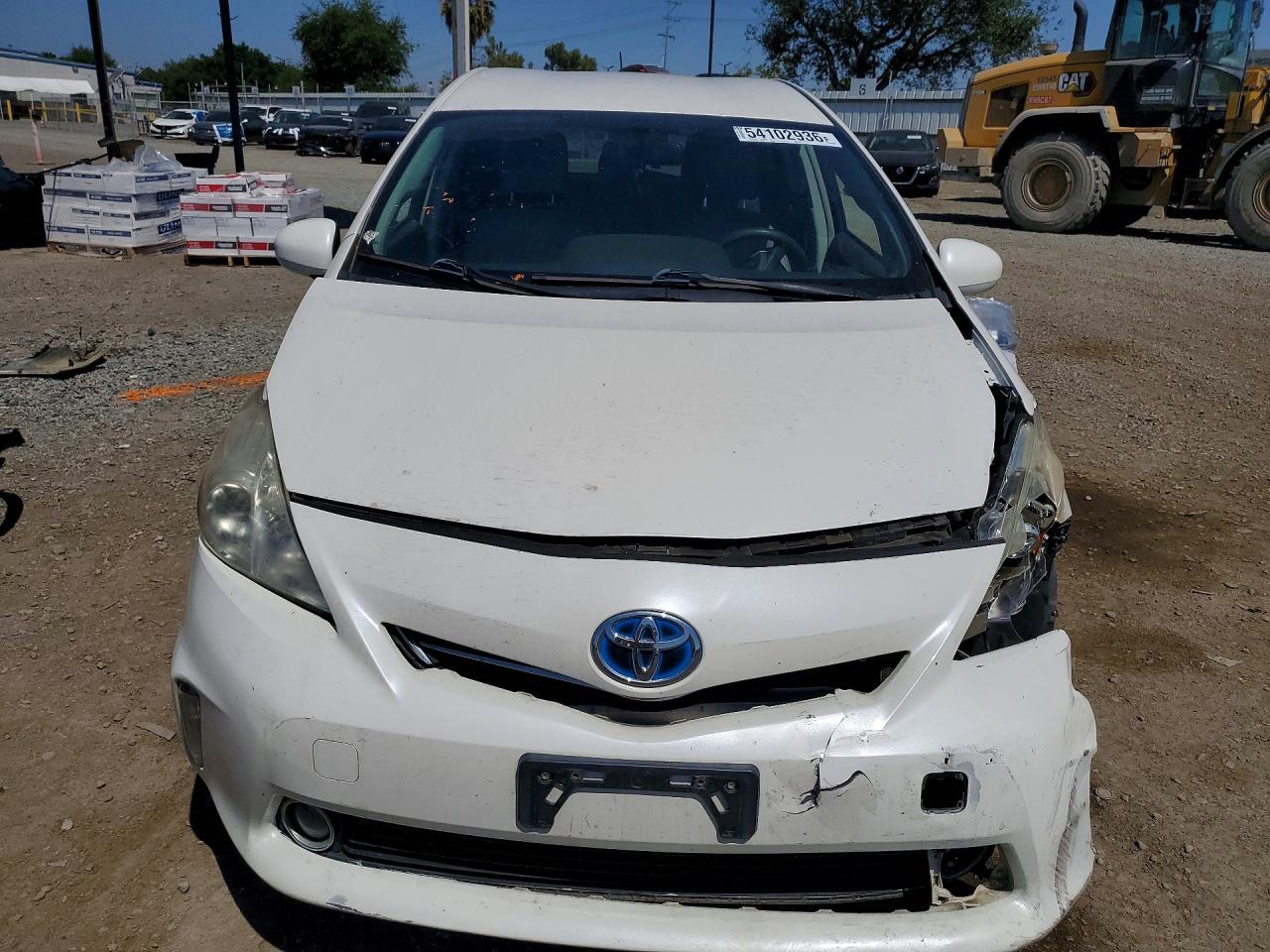 2013 Toyota Prius V Three White vin: JTDZN3EU8D3218276