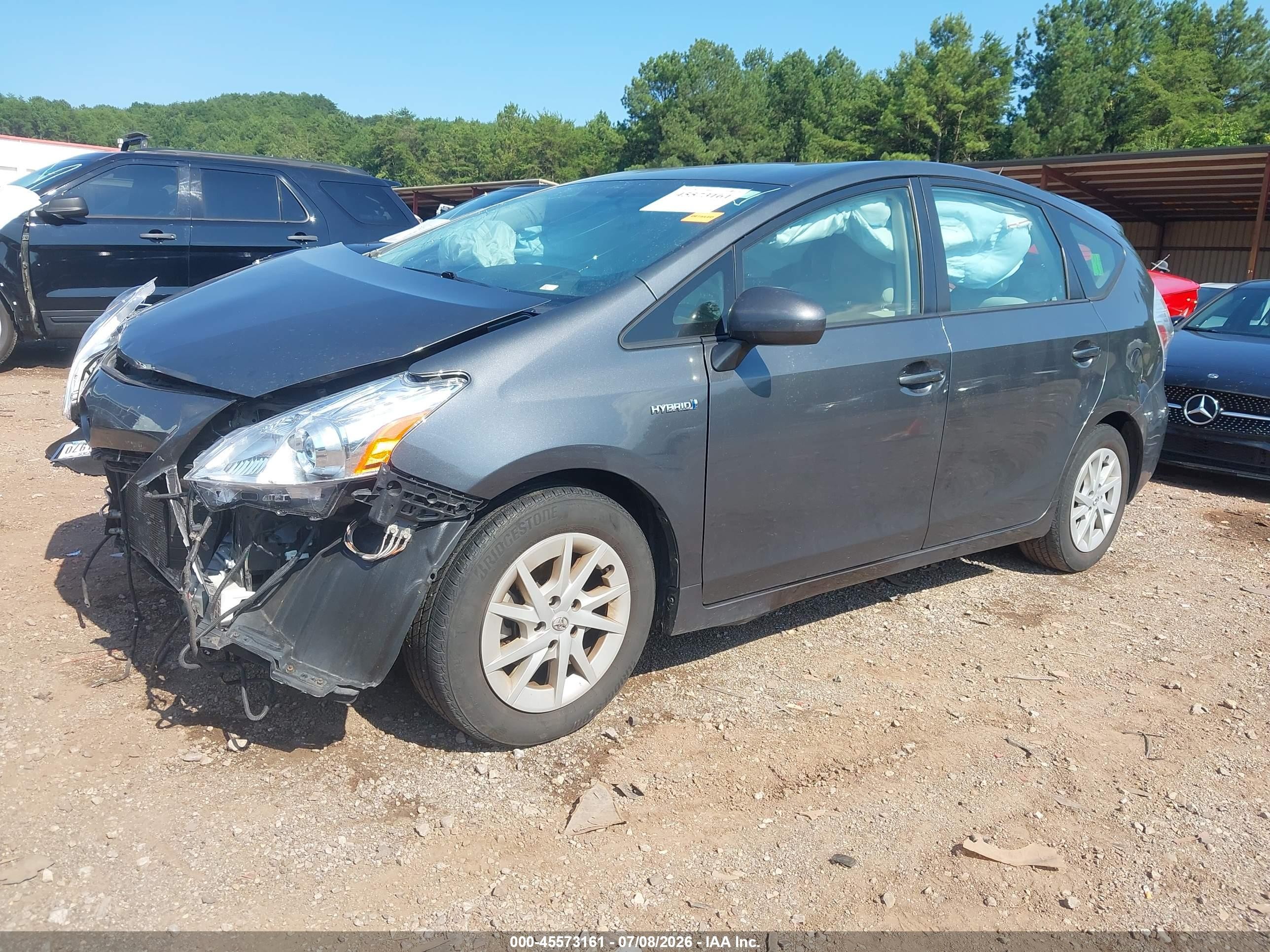 2013 Toyota Prius V Three Gray vin: JTDZN3EU8D3235014