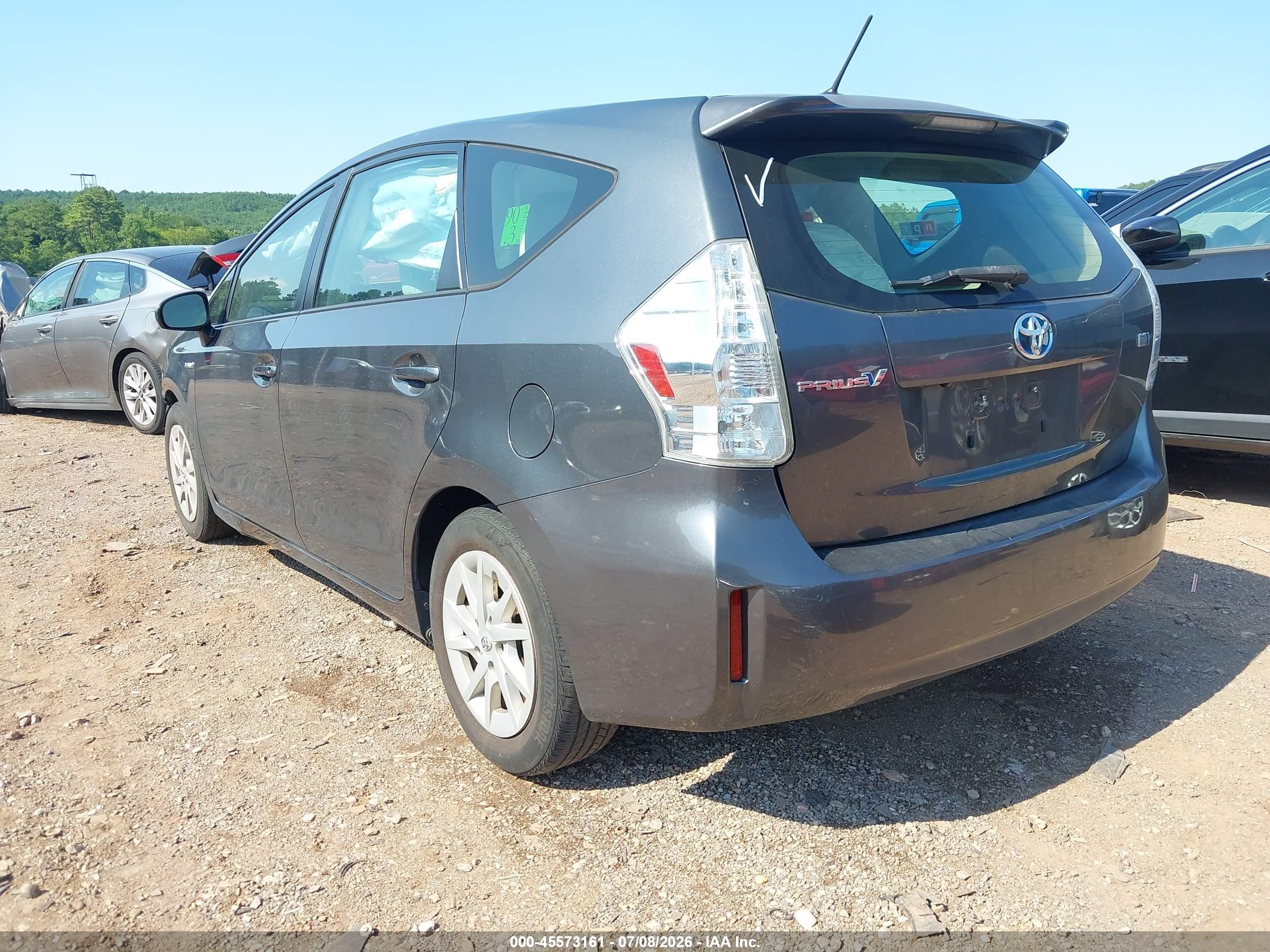 2013 Toyota Prius V Three Gray vin: JTDZN3EU8D3235014