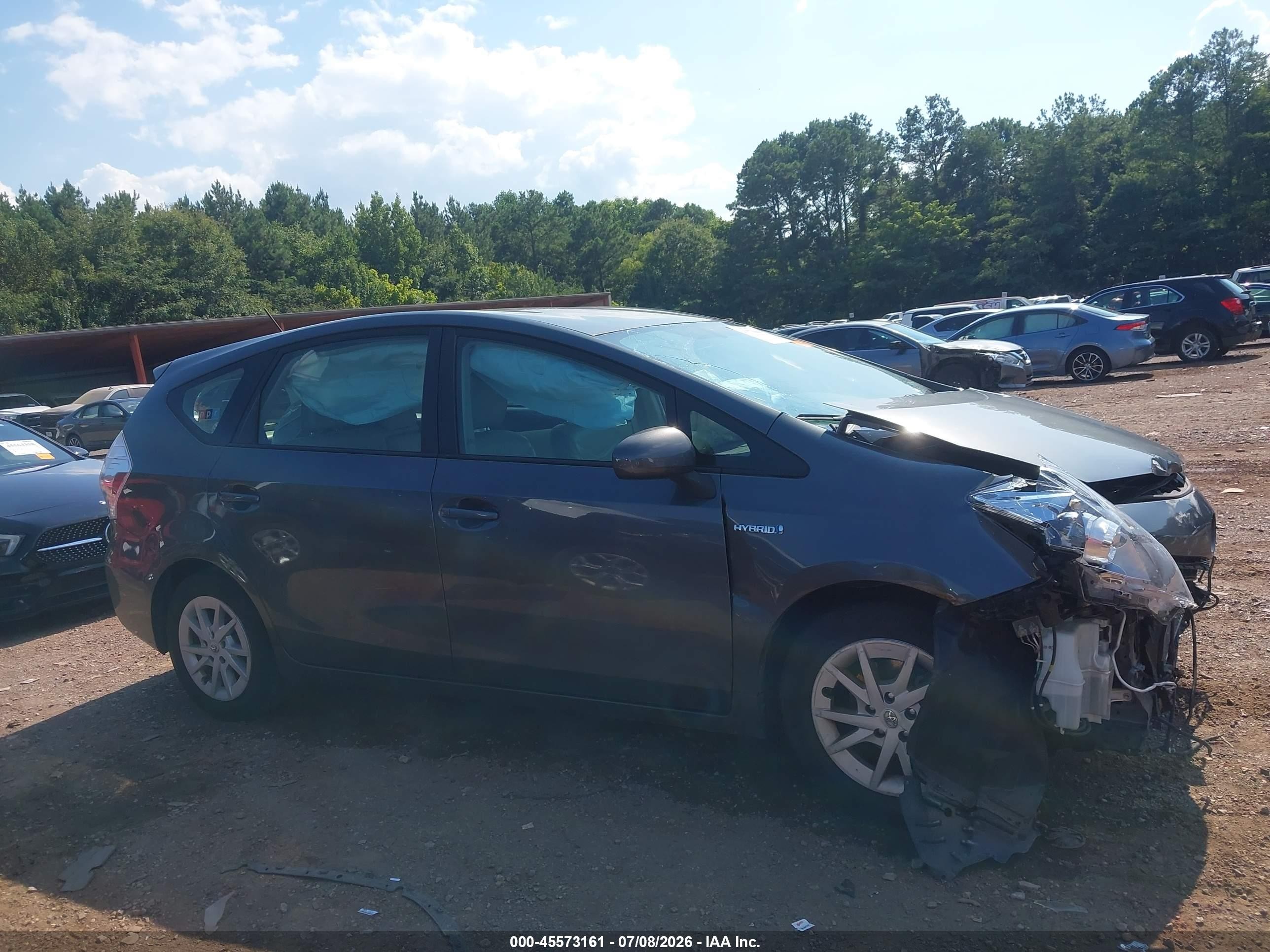 2013 Toyota Prius V Three Gray vin: JTDZN3EU8D3235014