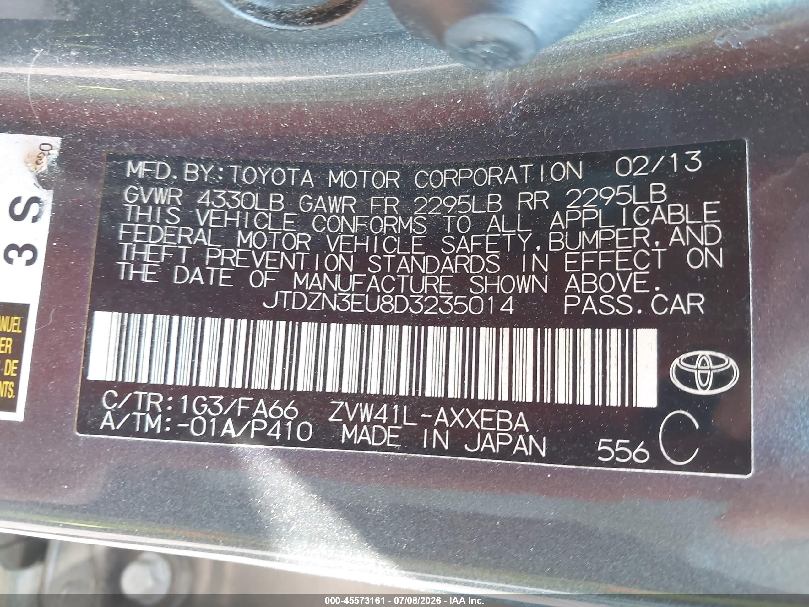 2013 Toyota Prius V Three Gray vin: JTDZN3EU8D3235014