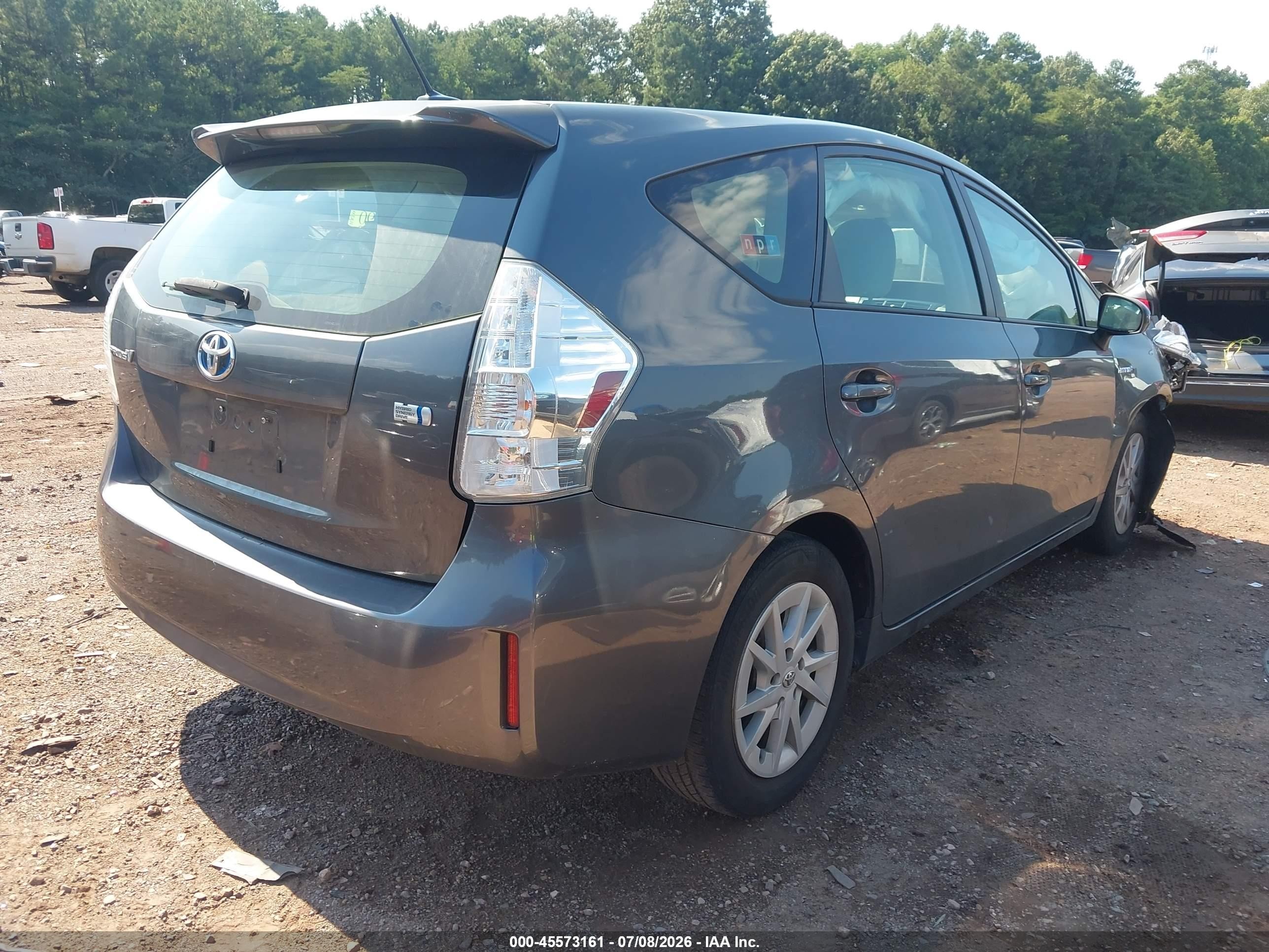 2013 Toyota Prius V Three Gray vin: JTDZN3EU8D3235014