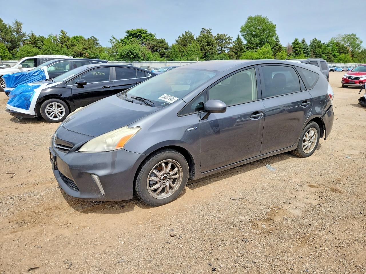 2013 Toyota Prius V Three Gray vin: JTDZN3EU8D3243159