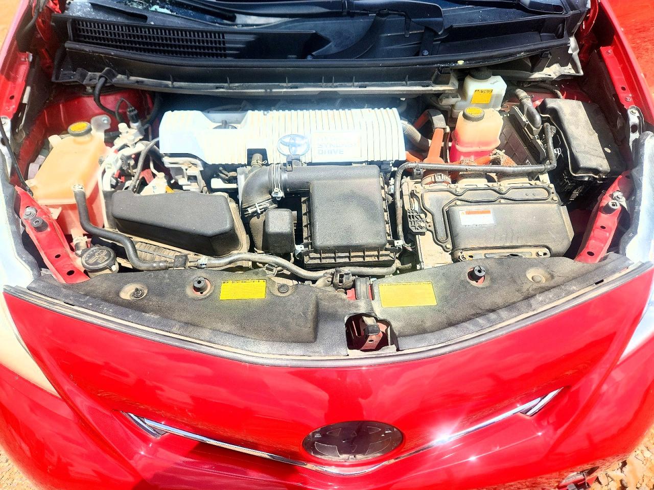 2013 Toyota Prius V Three Red vin: JTDZN3EU8D3262911