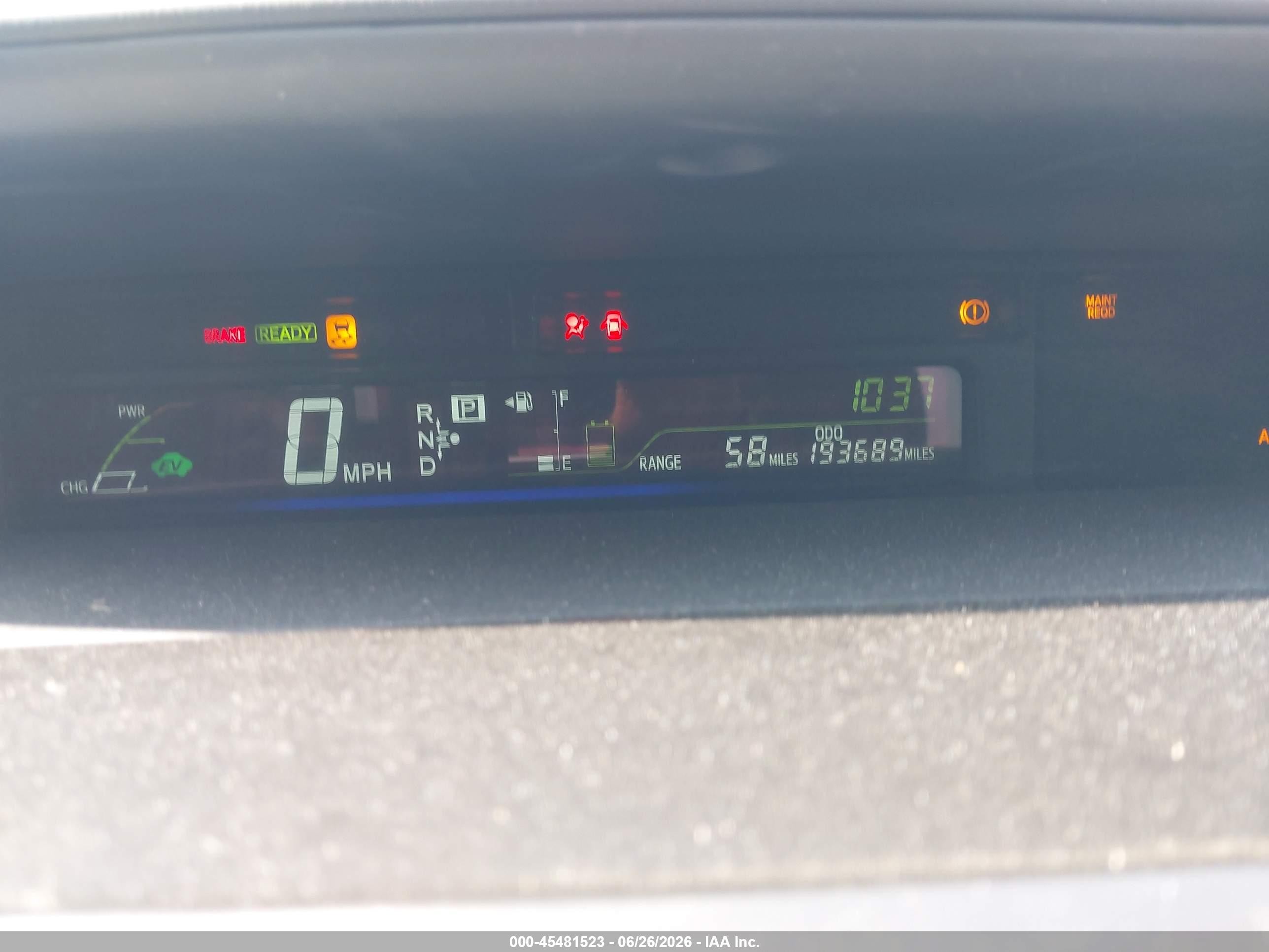 2014 Toyota Prius V Two Blue vin: JTDZN3EU8E3290547